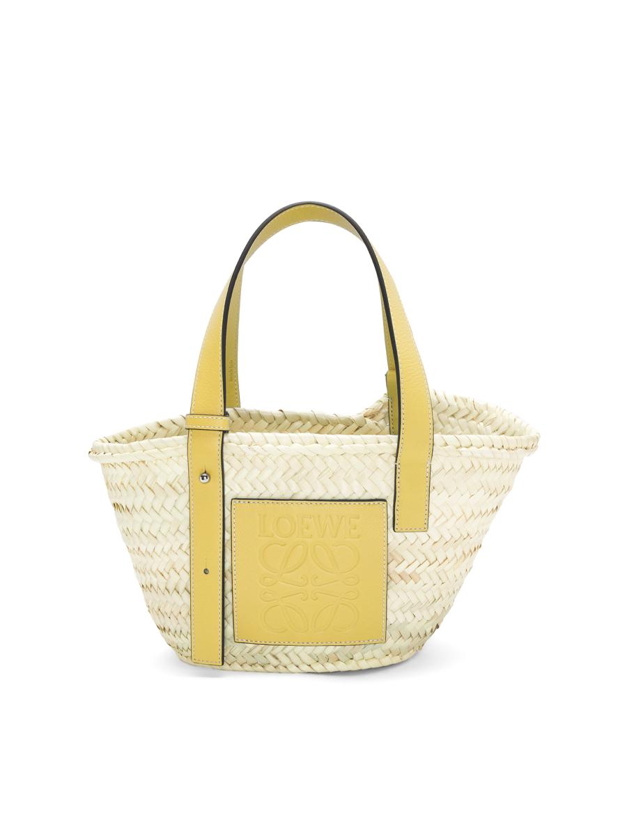 LOEWE Small Leather-Trimmed Woven Basket Bag | Saks Fifth Avenue
