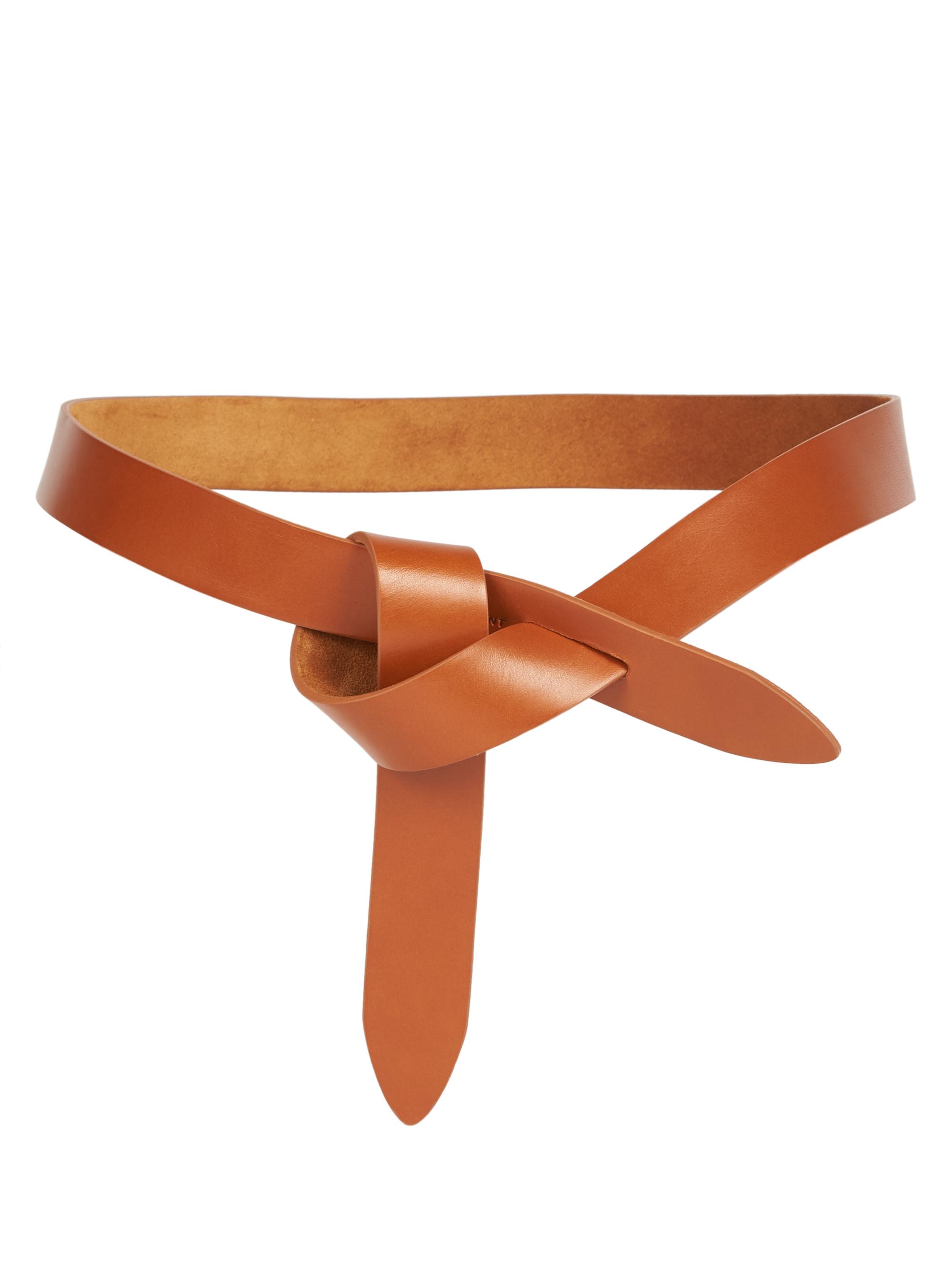 Isabel Marant Women's Lecce Leather Wrap Belt - Cognac