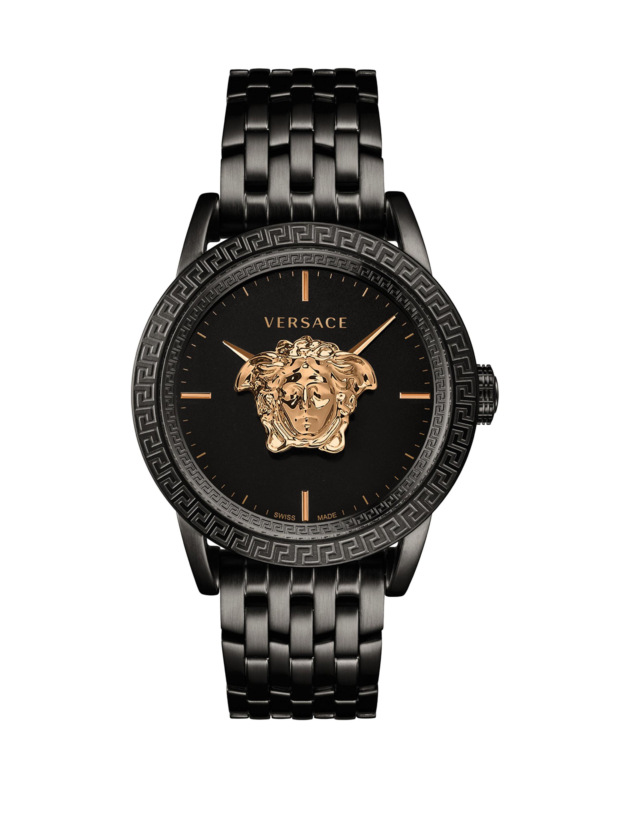 Versace Palazzo Empire Black IP Bracelet Watch | Saks Fifth  display picture 1