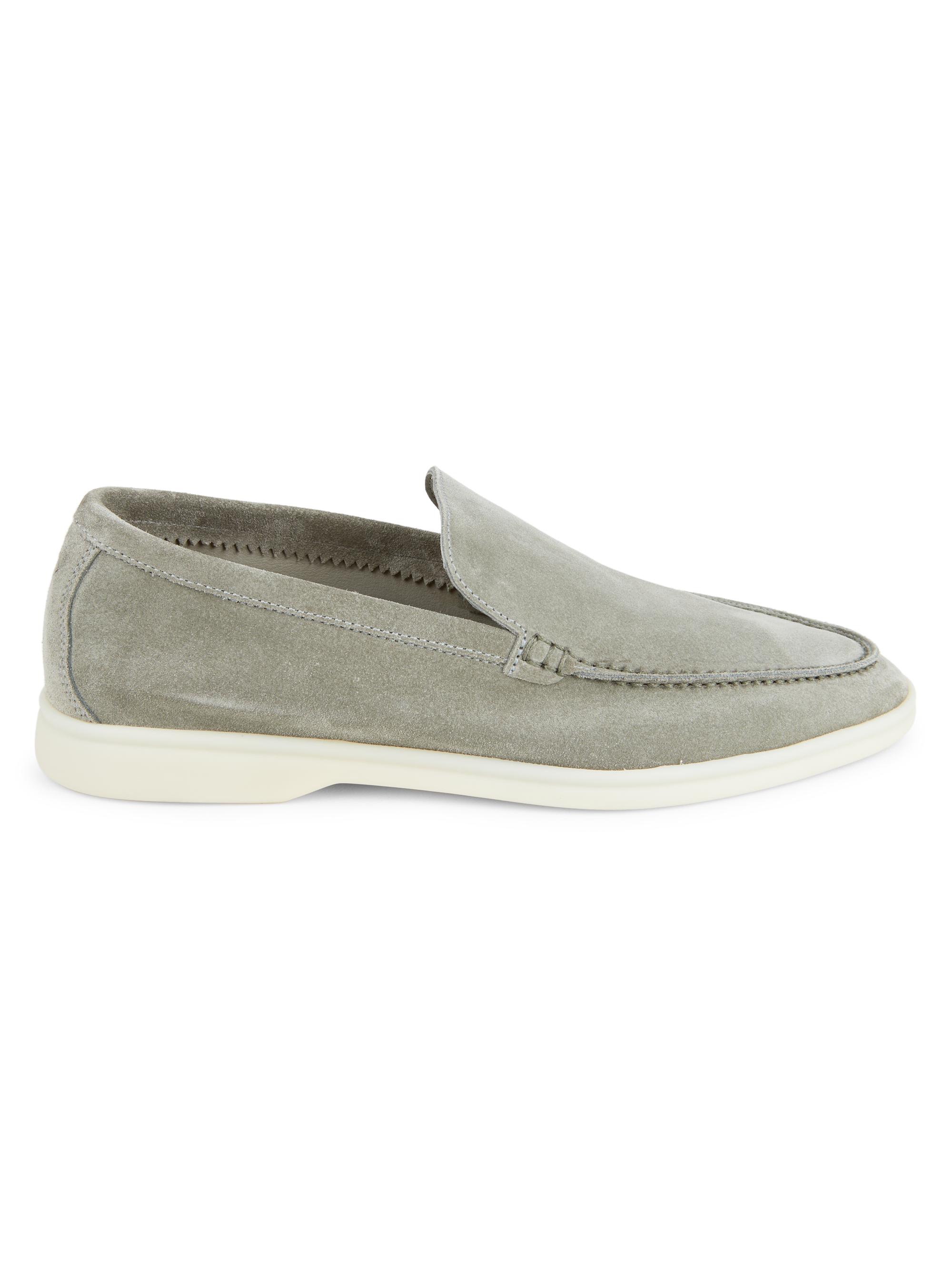 Loro Piana Summer Walk グレー 40 Loro Piana - Summer Walk Suede Loafers - Gray Loro Piana