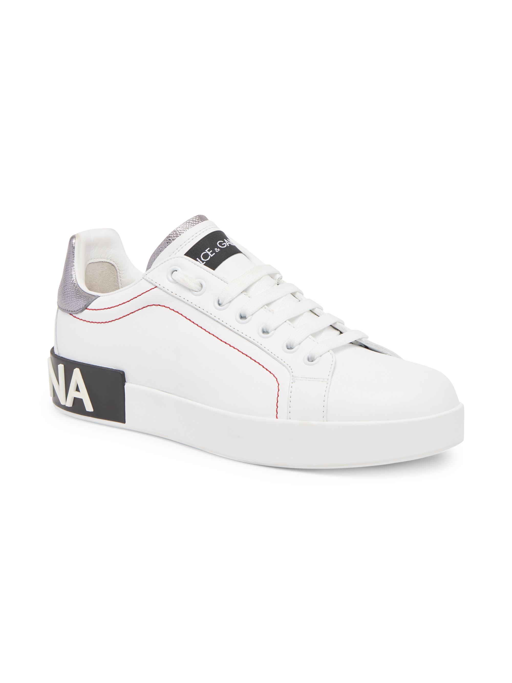 Logo Leather Sneakers