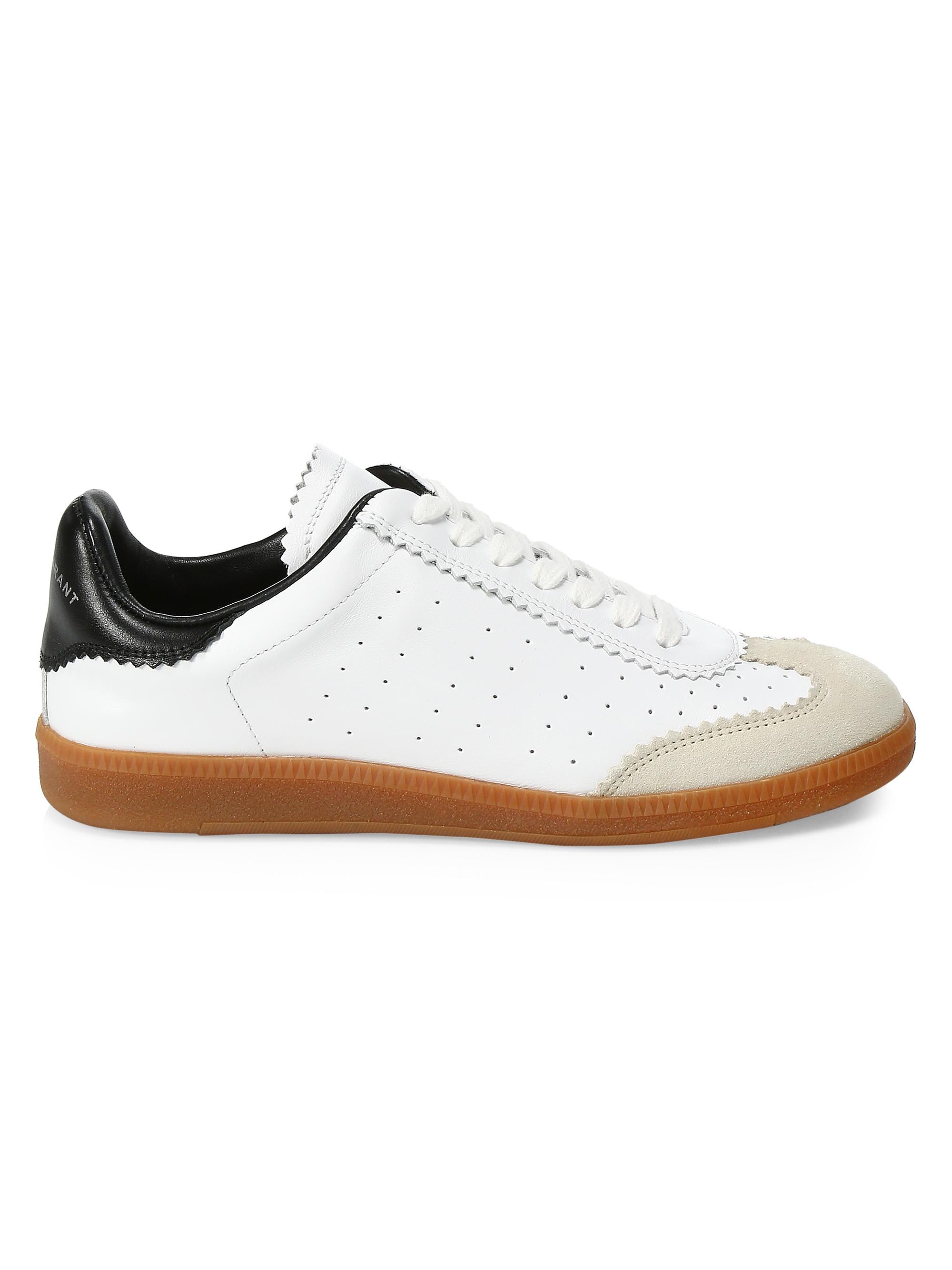Isabel Marant Bryce Leather Sneakers | Saks Fifth Avenue