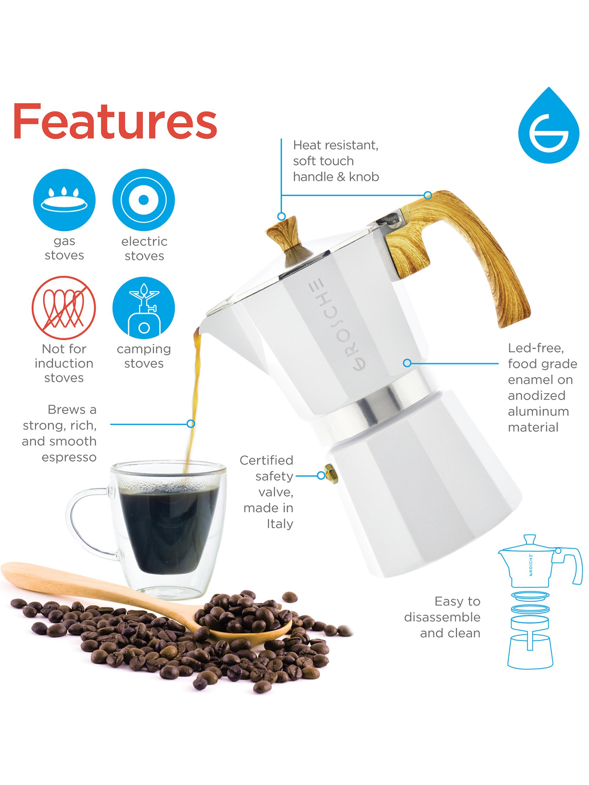 Grosche Milano 3-Cup Stove Top Espresso Maker | Saks Fifth Avenue