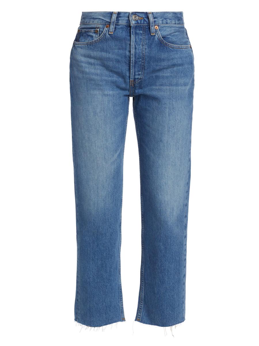 ☆人気☆【REDONE】☆HIGH RISE STOVE PIPE JEANS☆デニム☆ RE/DONE Jeans | Comfort Stretch High Rise Stove Pipe in Mid 70s