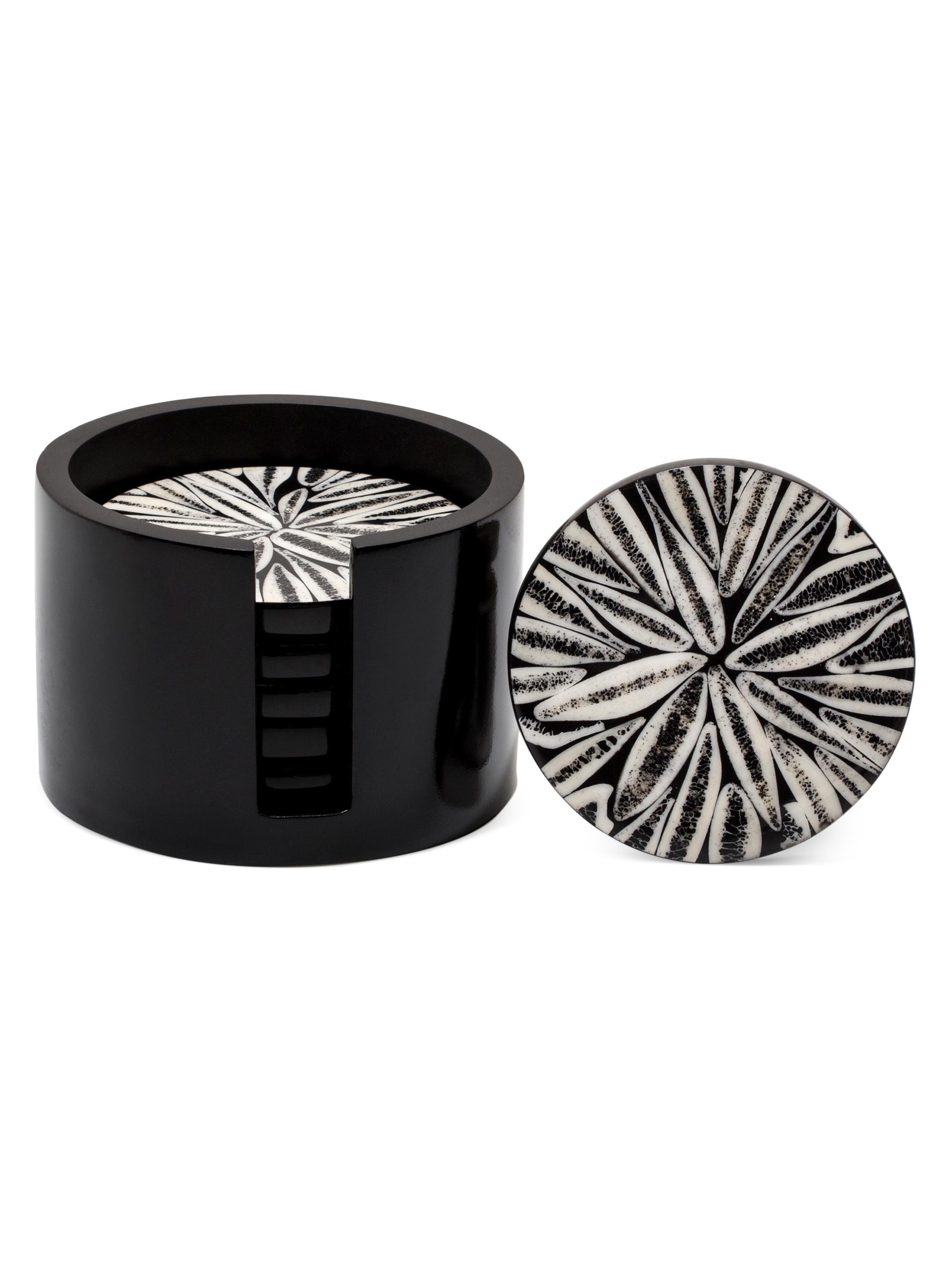 Ladorada Black Almendro Set of Six Coasters