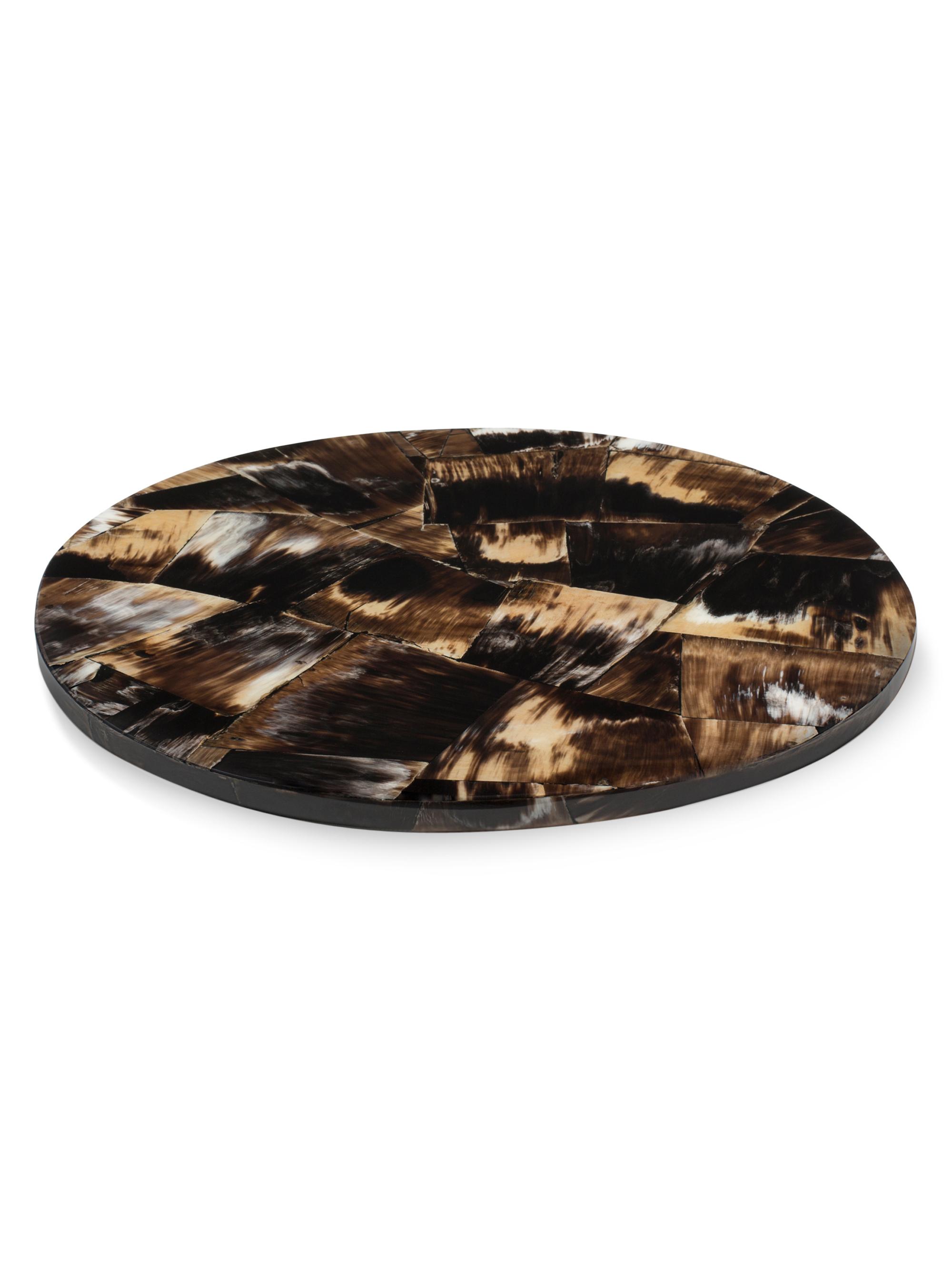 Ladorada Horn Veneer Revolving Tray