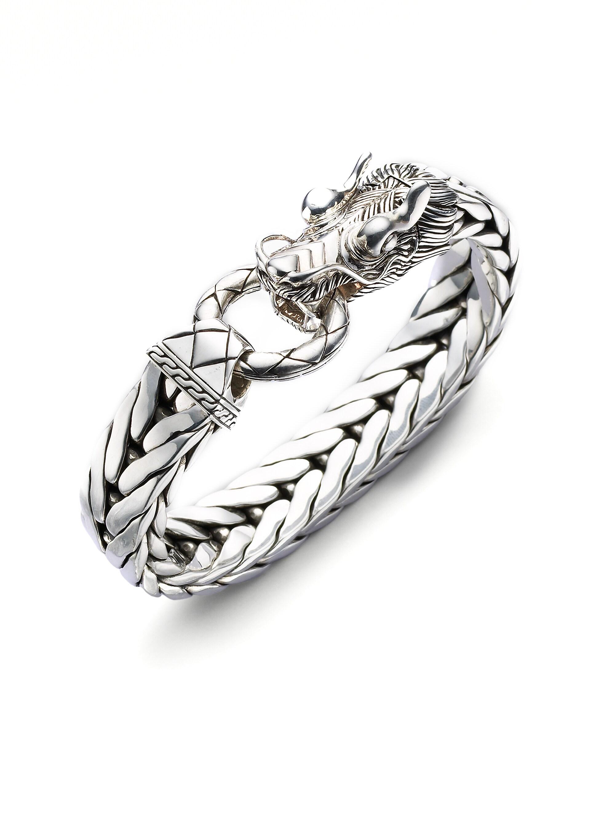 John Hardy Men's Dragon Chain Silver Bracelet - Silver