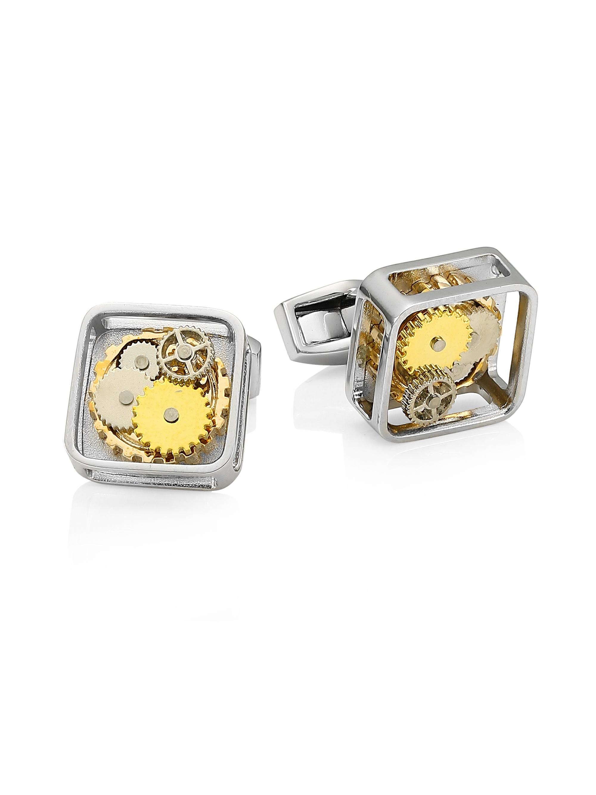 Tateossian Men's Gear Cuff Links - Silver
