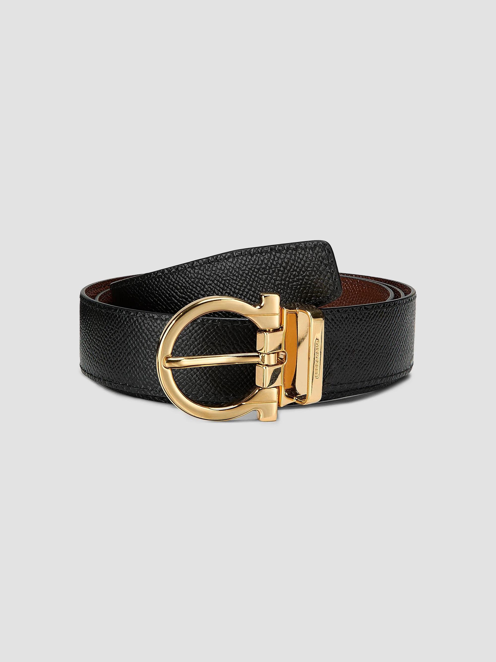 FERRAGAMO Reversible Gancini Leather Belt | Saks Fifth Avenue display picture 3