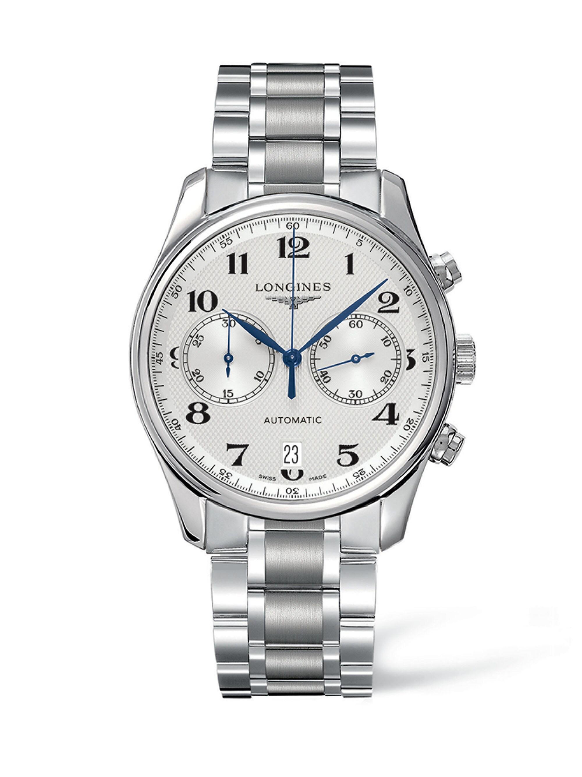 Longines Men's Master Collection 40MM Two-Tonal Stainless Steel Automatic Bracelet Watch - White