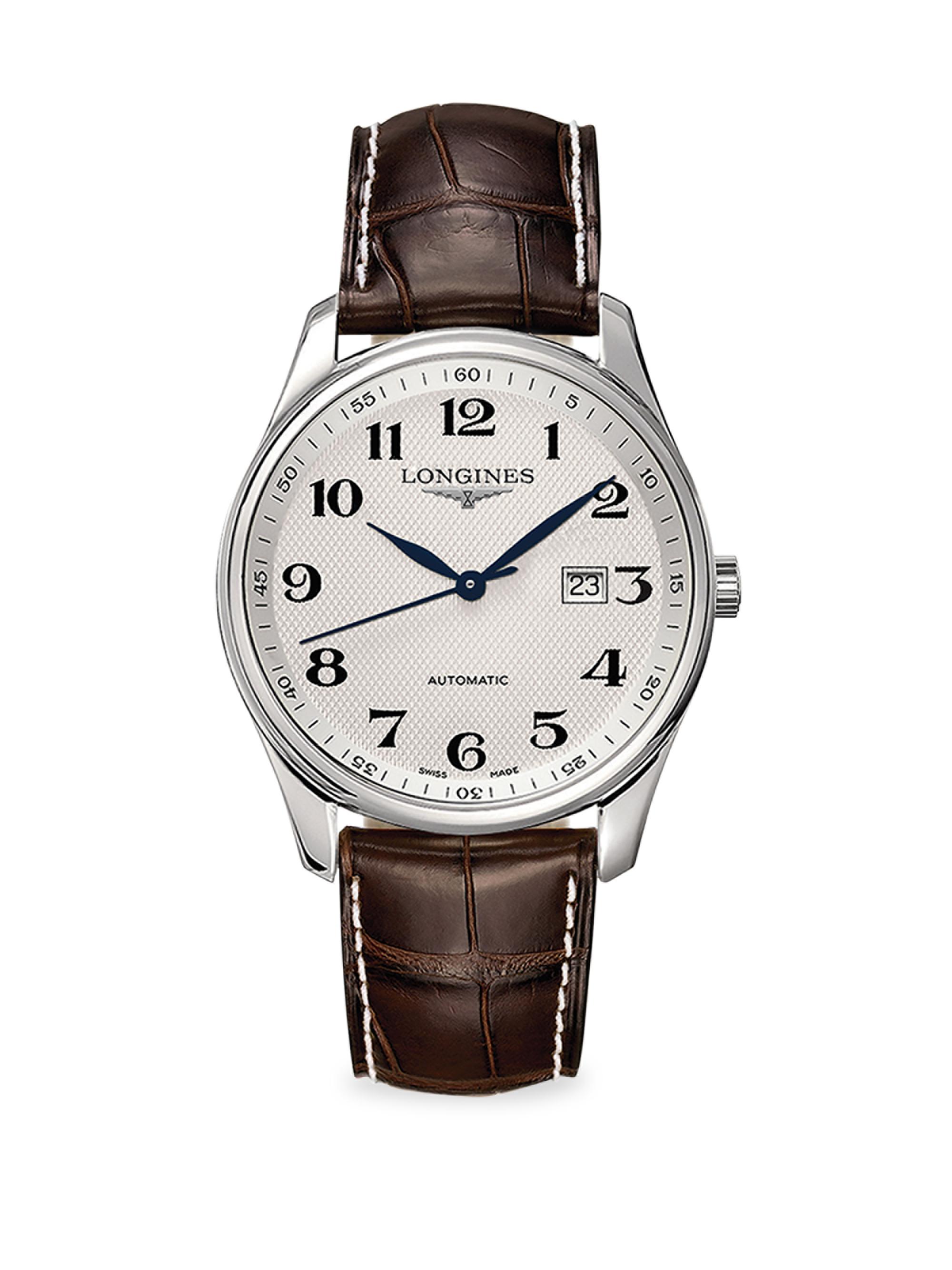 longines master collection leather strap