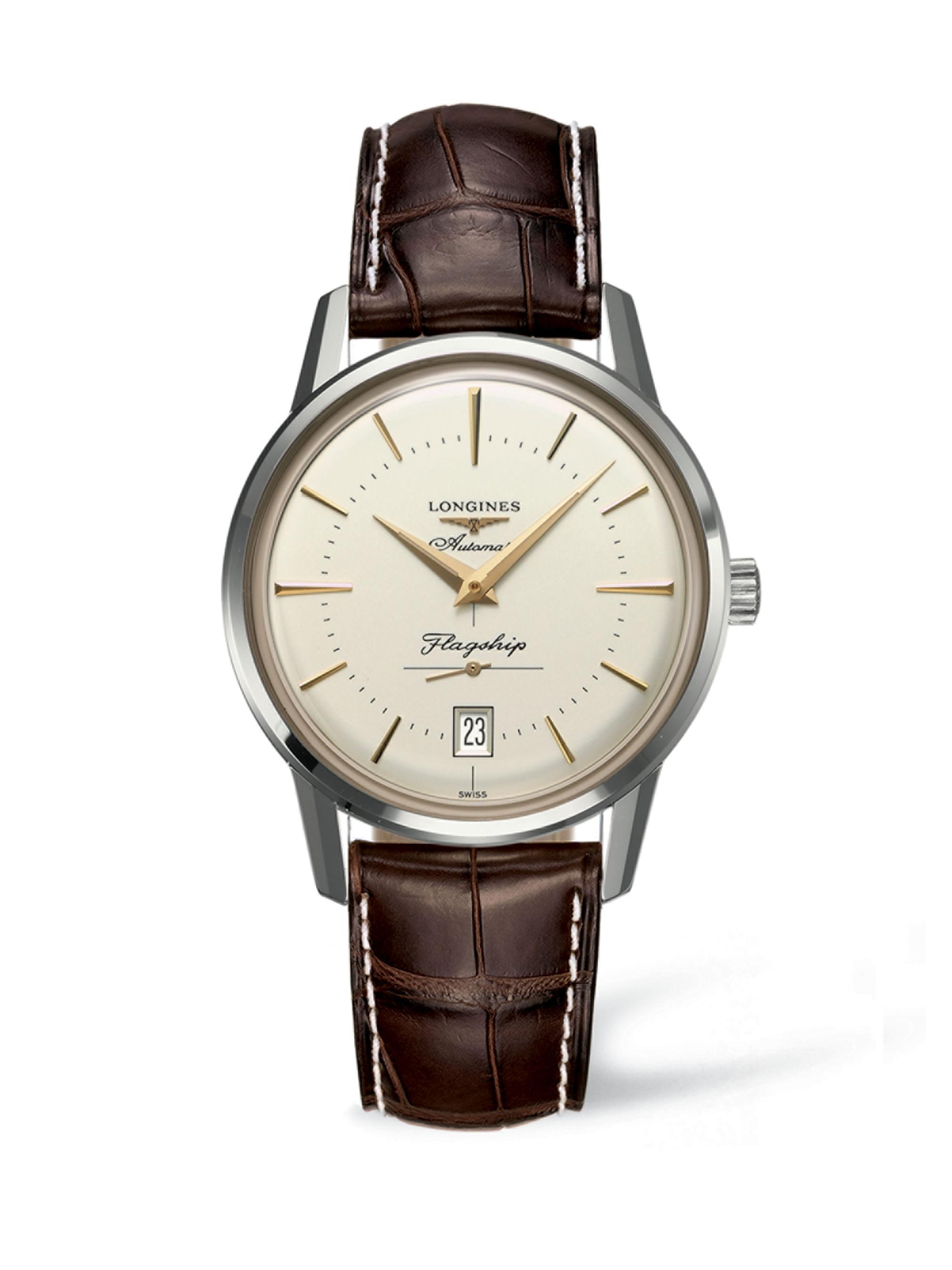 Longines Flagship Heritage 38MM Automatic Watch | Saks Fifth Avenue