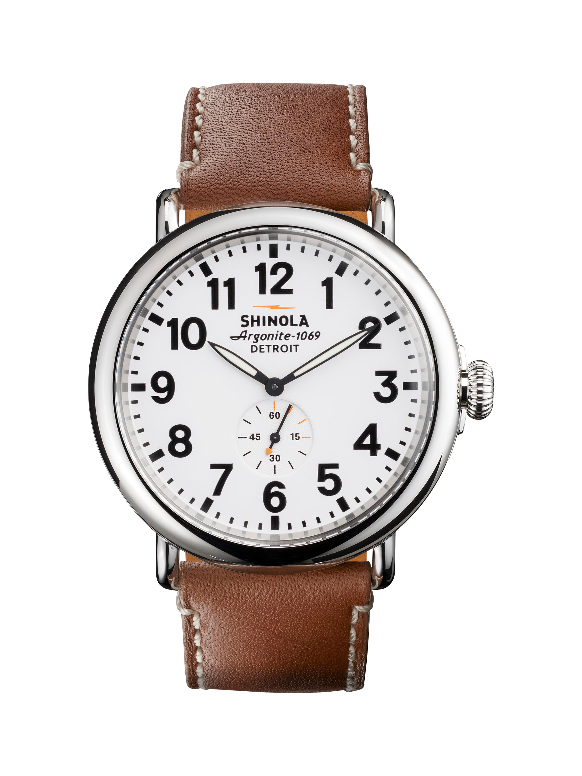 Shinola Men's Runwell Stainless Steel Watch - Brown Dark Green