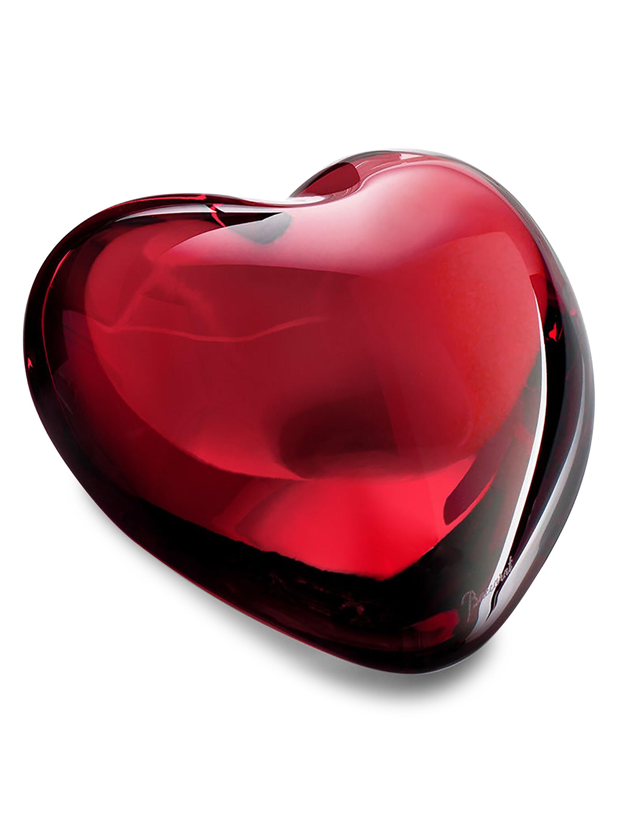 Baccarat Puffed Heart Sculpture