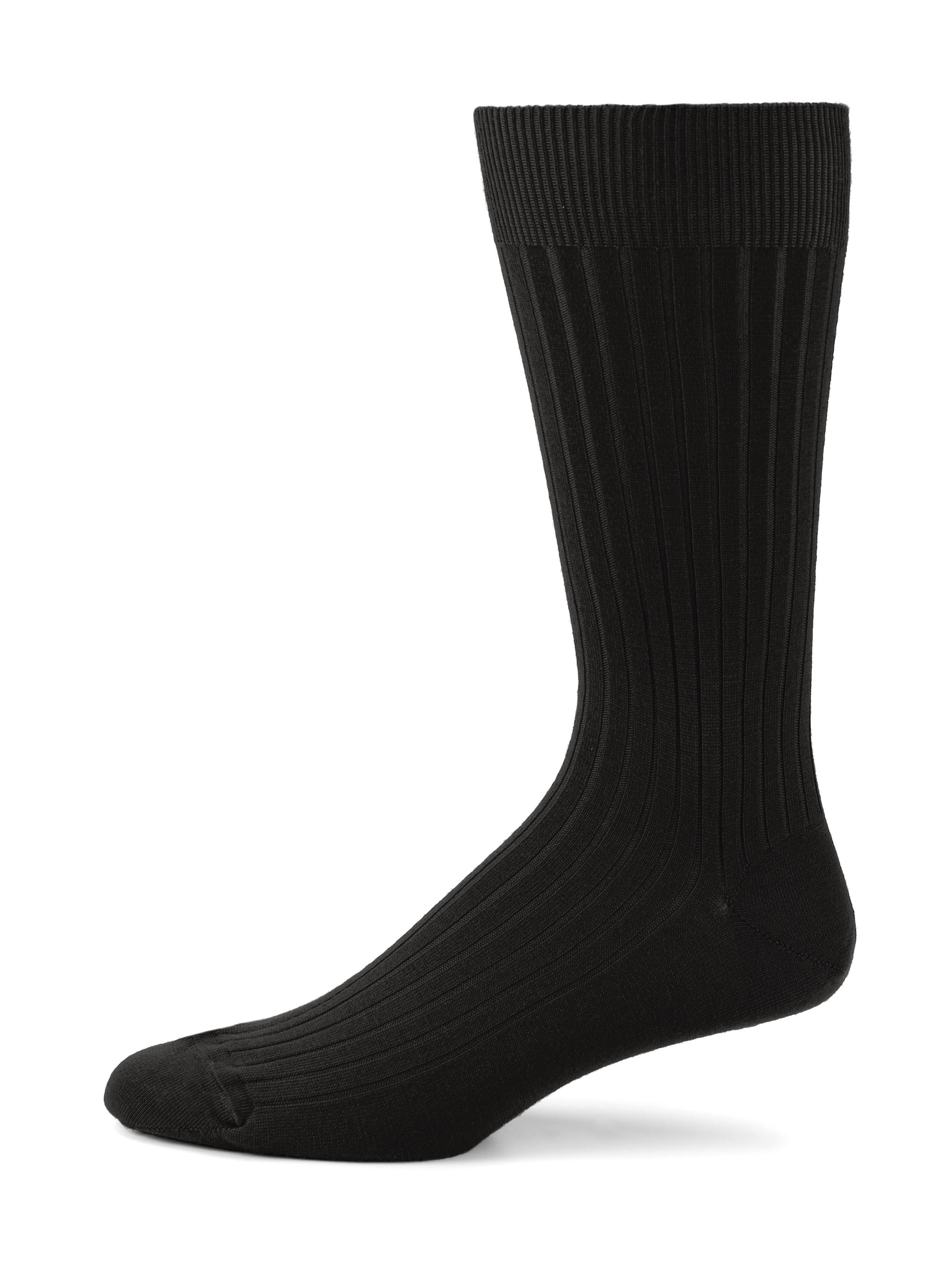 Marcoliani Solid Merino Wool Socks - Black