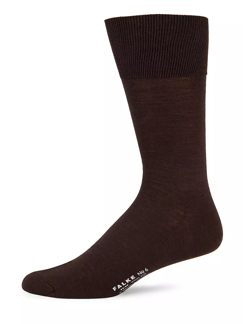 Shop Falke No. 6 Finest Merino & Silk Socks