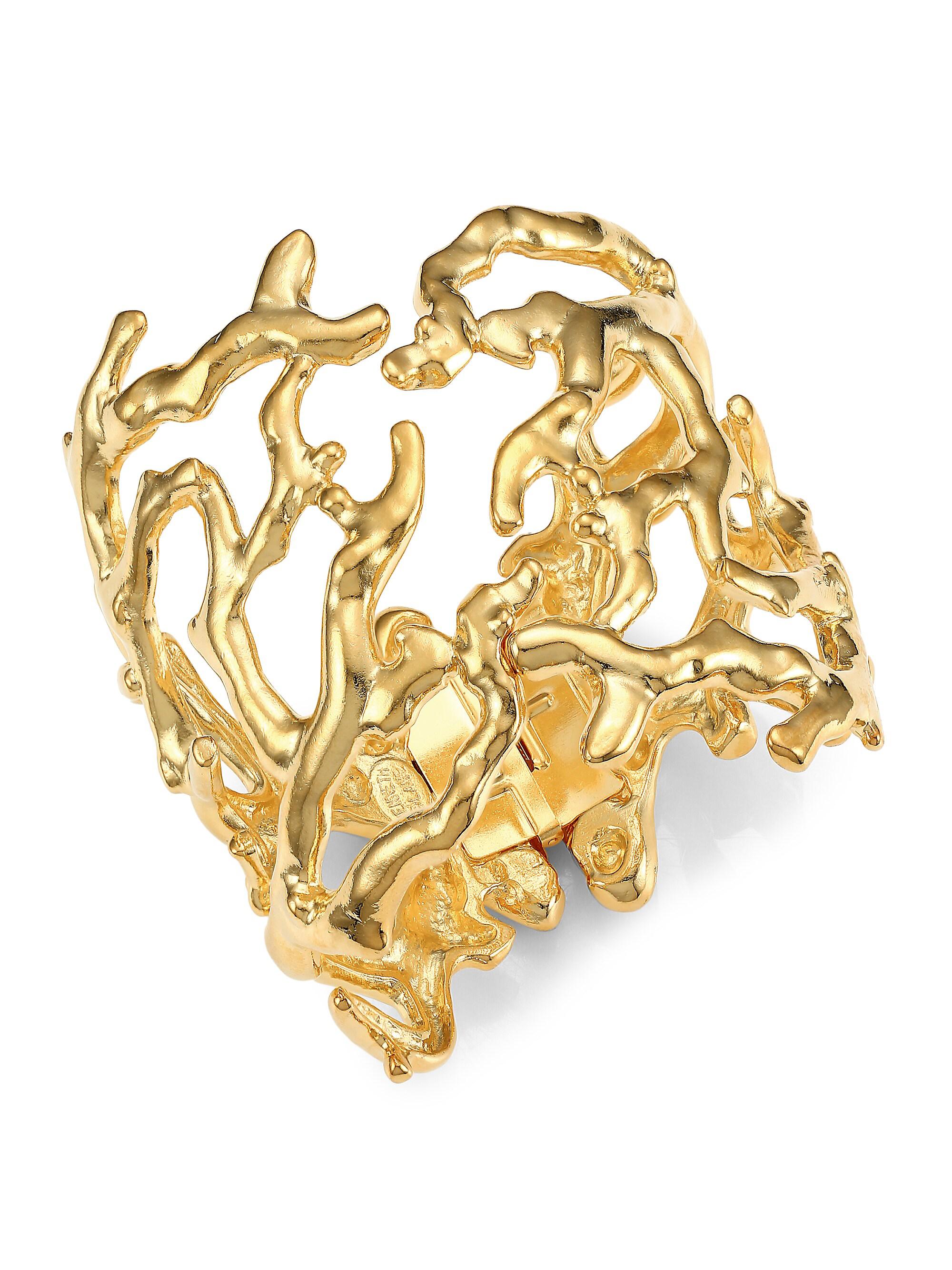Kenneth Jay Lane Women's Branch Bracelet - Gold