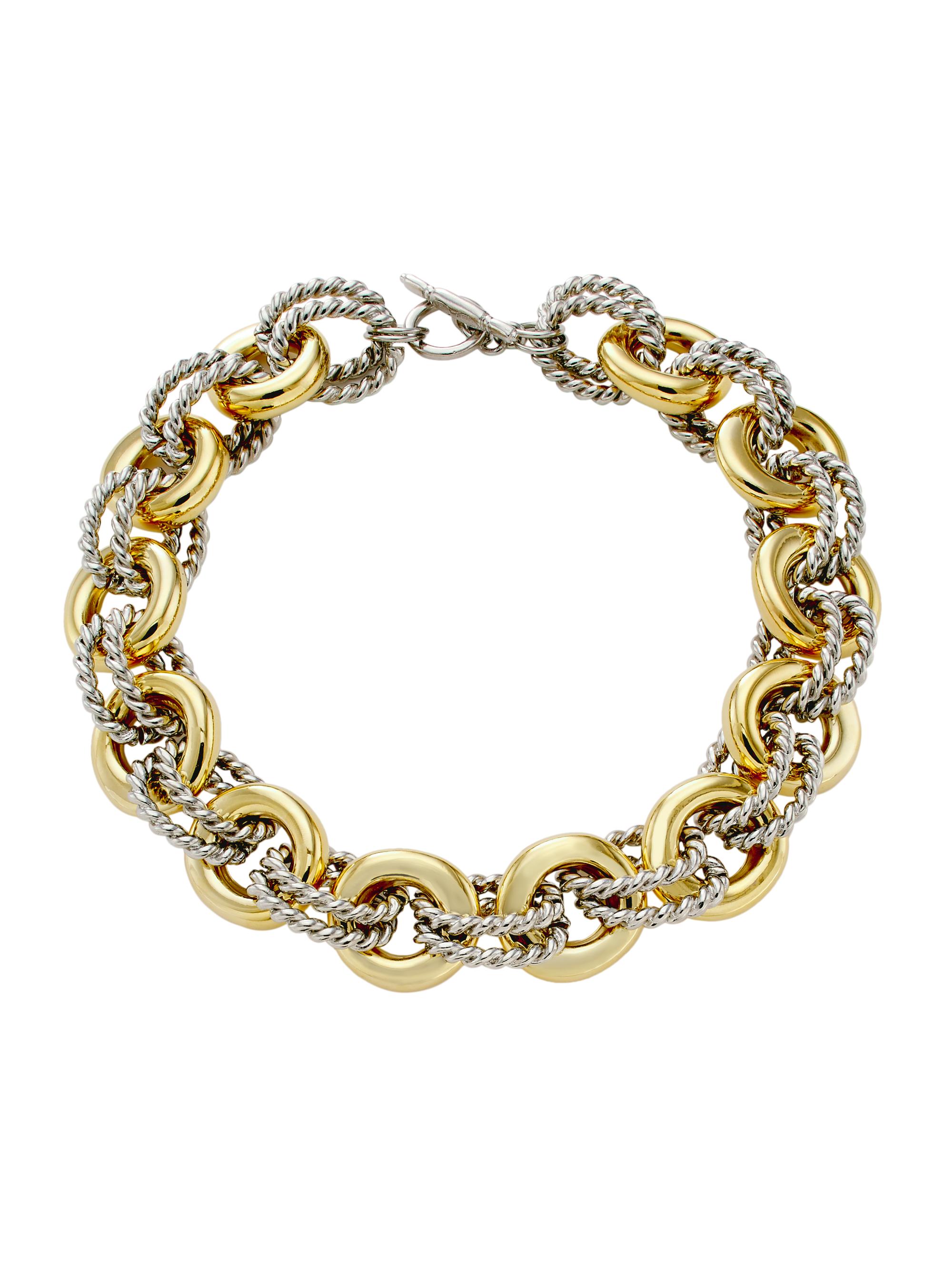 Kenneth Jay Lane Women's Two-Tone Chain Necklace - Gold Silver