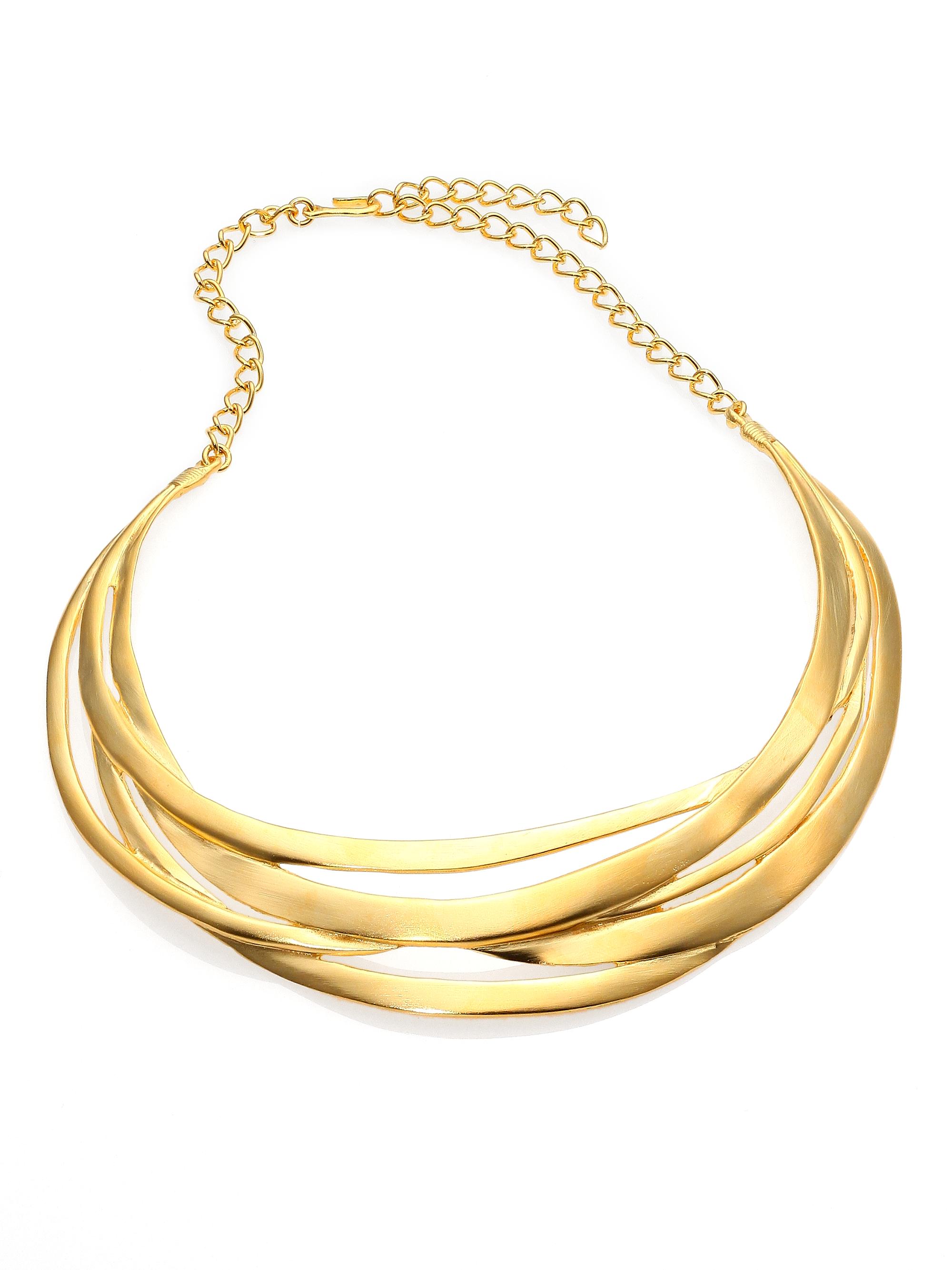 Kenneth Jay Lane Women's Cutout Collar Necklace - Gold