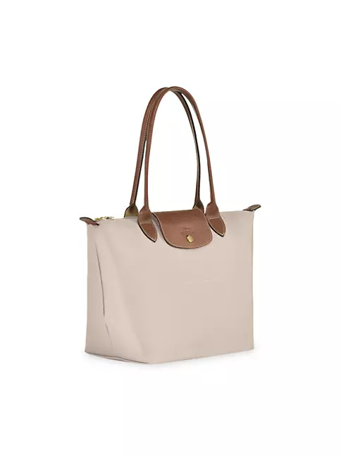 Longchamp Le Pliage Pouch with Handle in Paper White, Luxury, Bags
