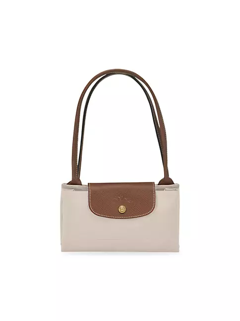 Longchamp Le Pliage Pouch with Handle in Paper White, Luxury, Bags