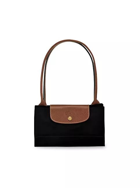 Lot - Longchamp Leather Handbag Purse Tan