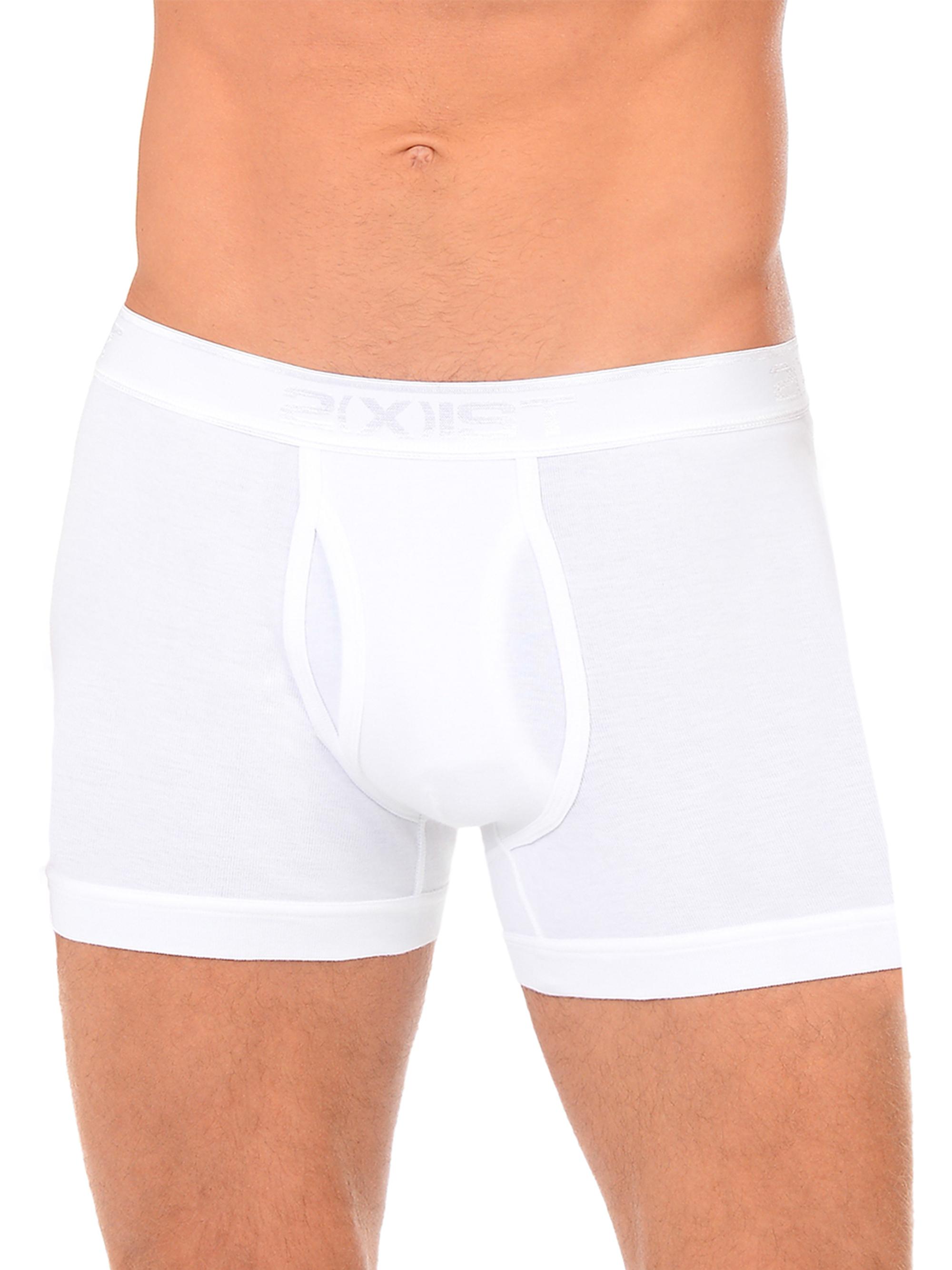 2XIST Men's Pima Cotton Boxer Briefs - Black