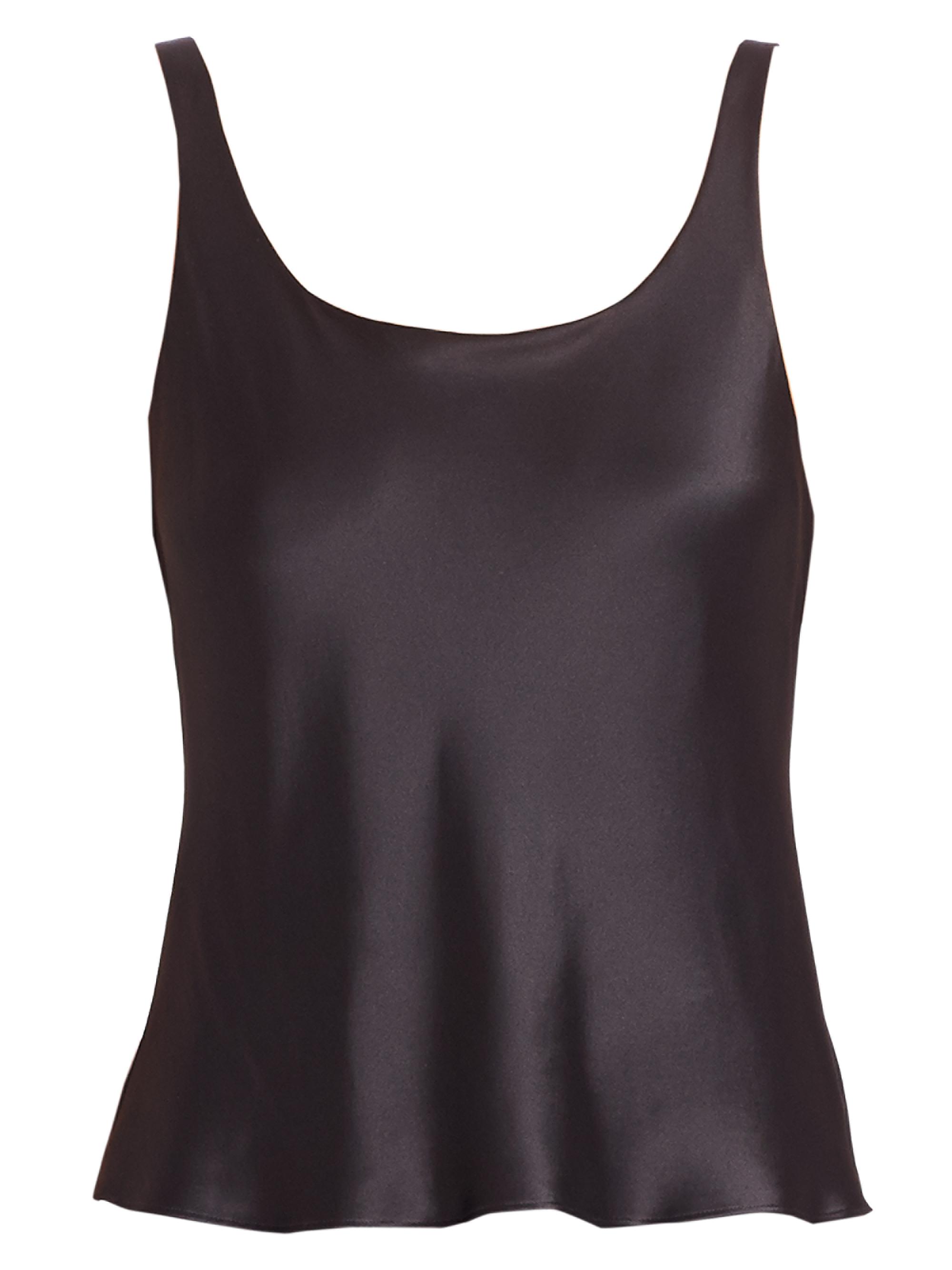 Natori Women's Key Double Layer Silk Tank Top - Black