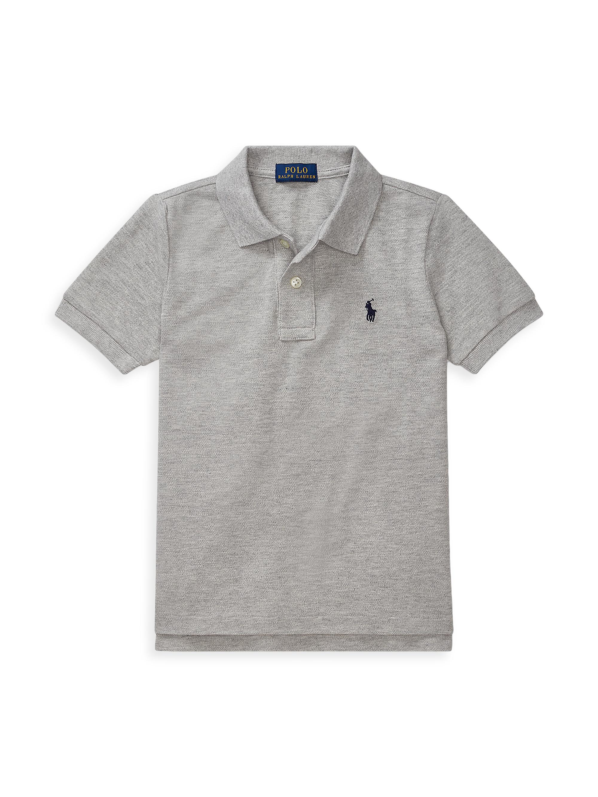 Polo Ralph Lauren Little Boy's & Boy's Classic Mesh Knit Polo - Grey