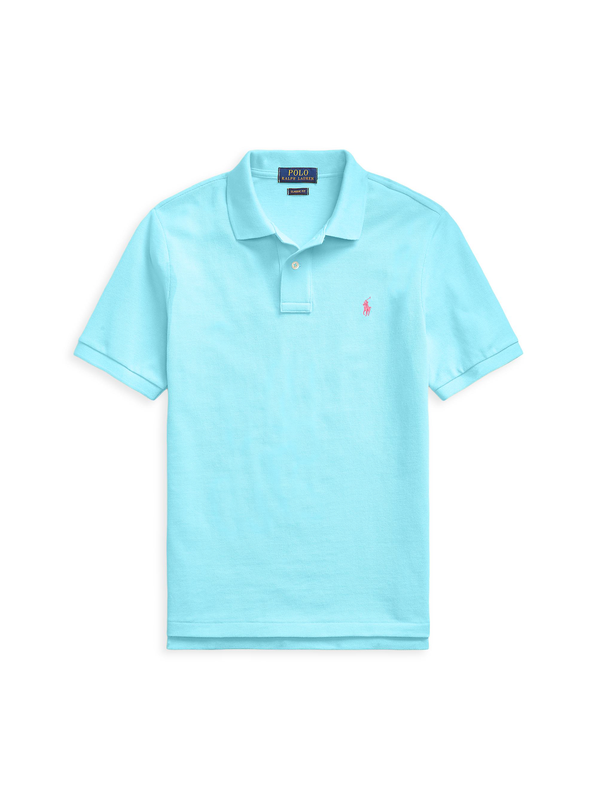 Polo Ralph Lauren Little Boy's & Boy's Classic Mesh Knit Polo - Turquoise Nova
