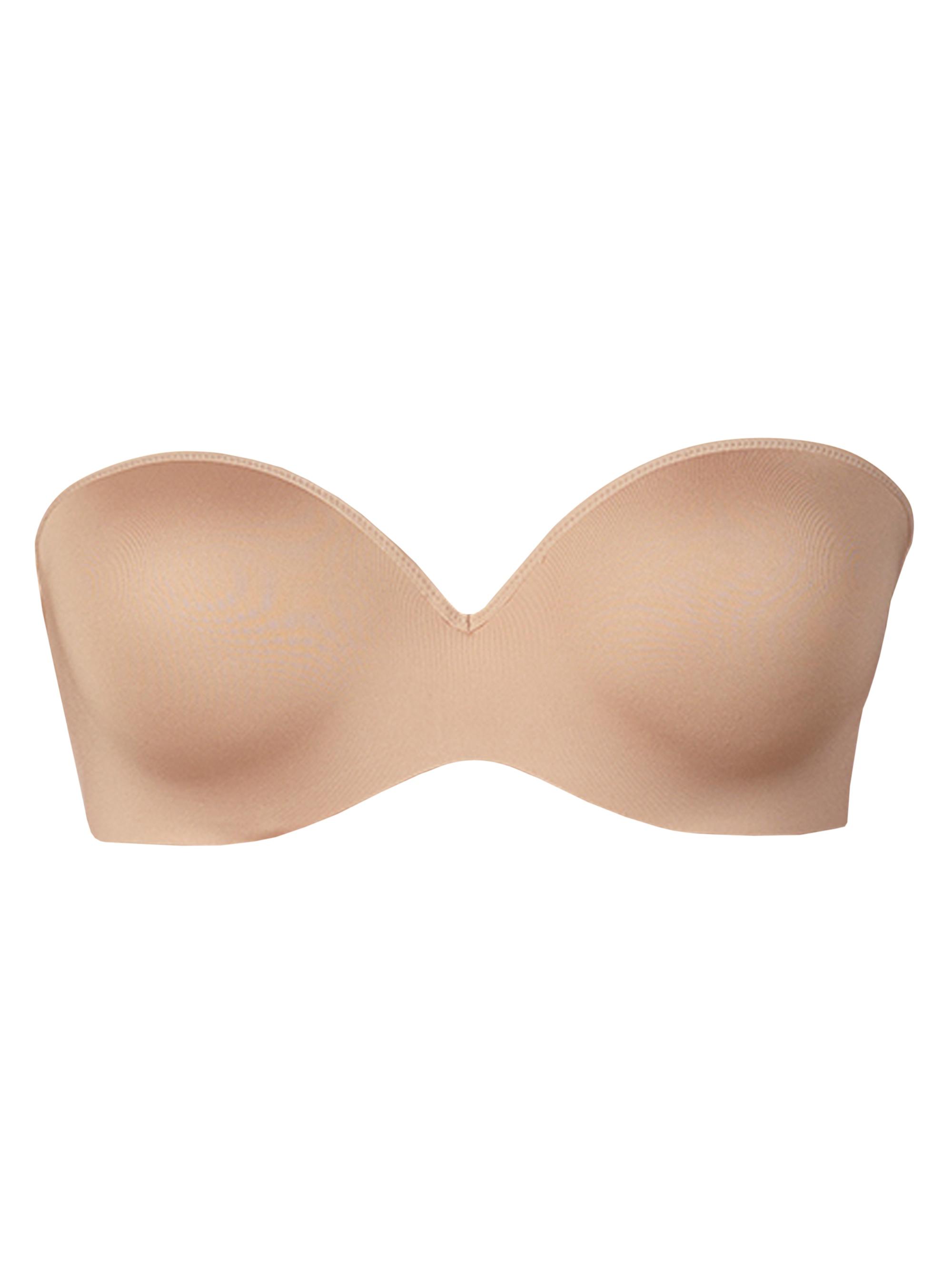 Le Mystere Women's Sculptural Plunge Strapless Push-Up Bra - Natural