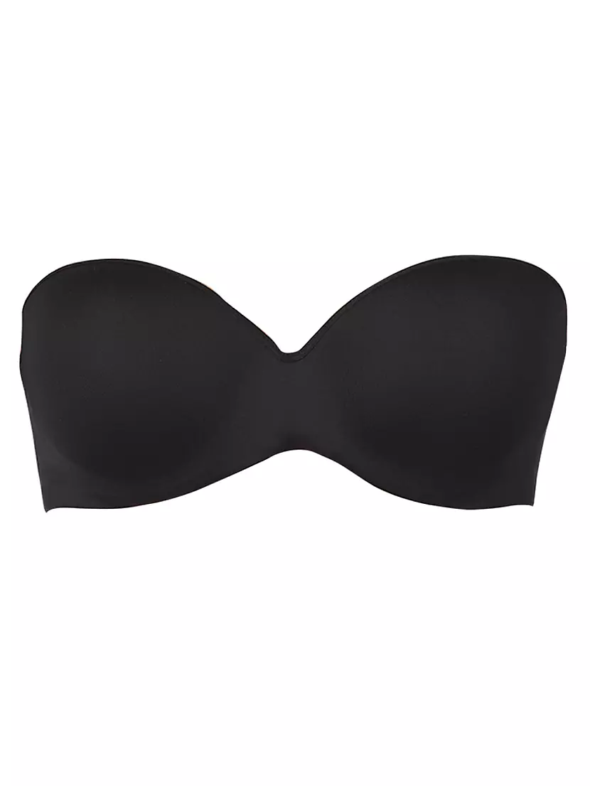 Boux Avenue Spot mesh plunge strapless push-up bra - Black - 38D, £25.00
