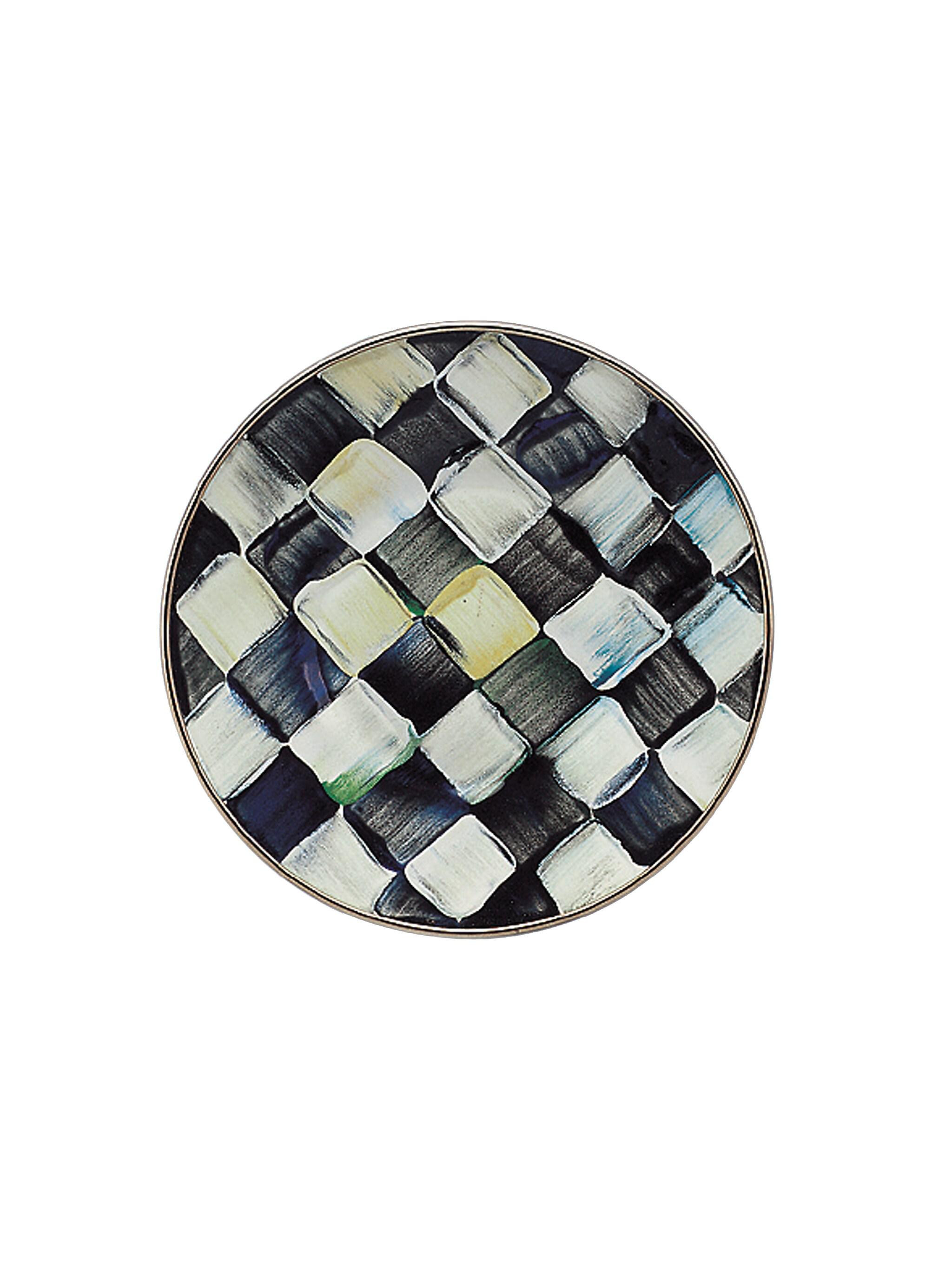MacKenzie-Childs Courtly Check Enamel Dessert/Salad Plate