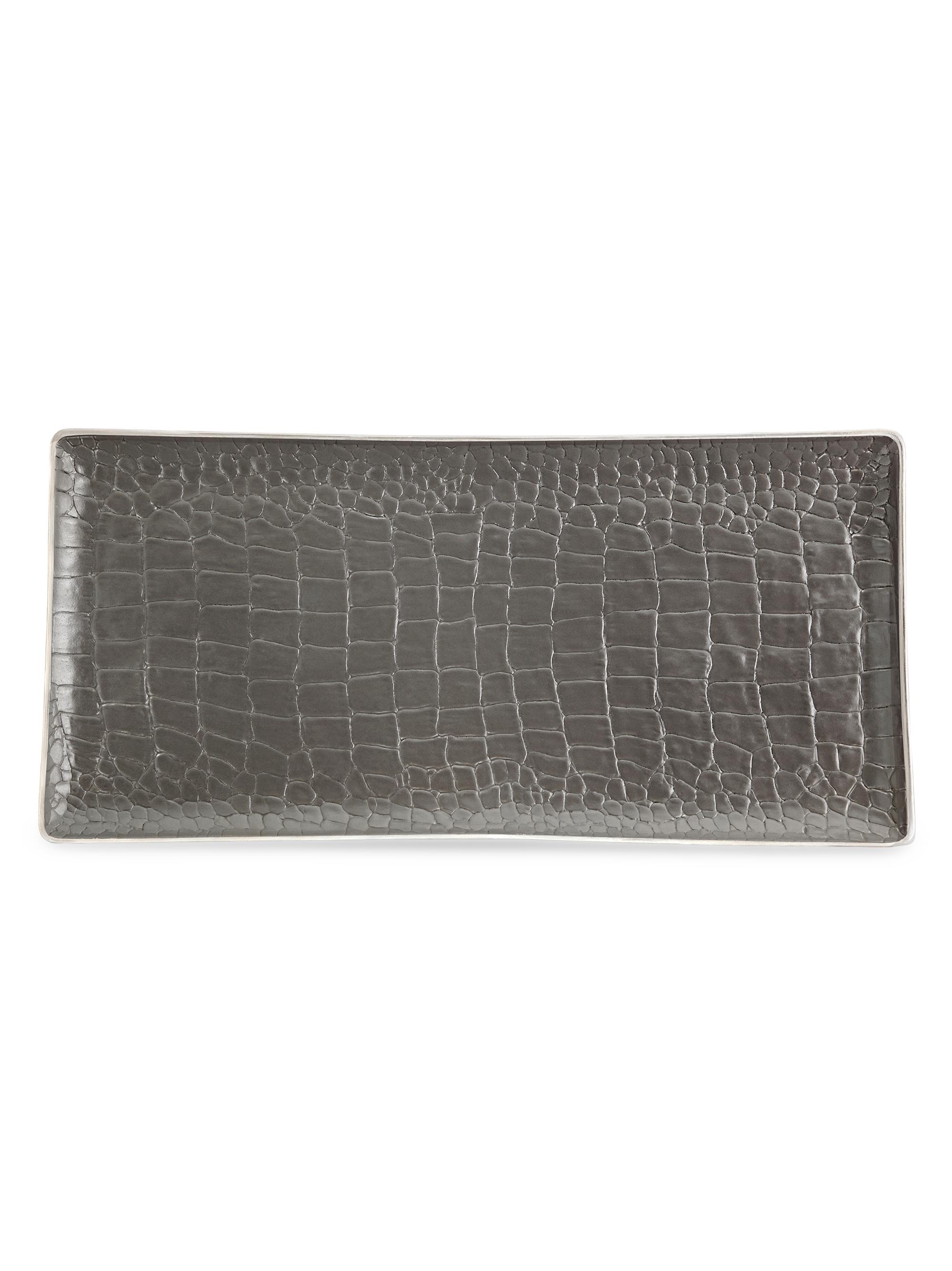 L'Objet Crocodile Rectangular Porcelain Tray | Saks Fifth Avenue