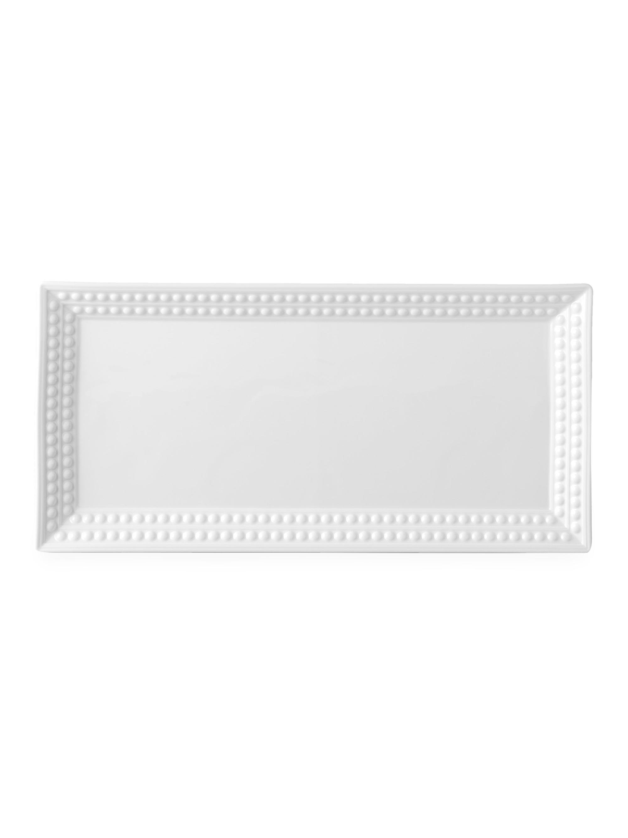 L'Objet Perlée Rectangular Platter - White