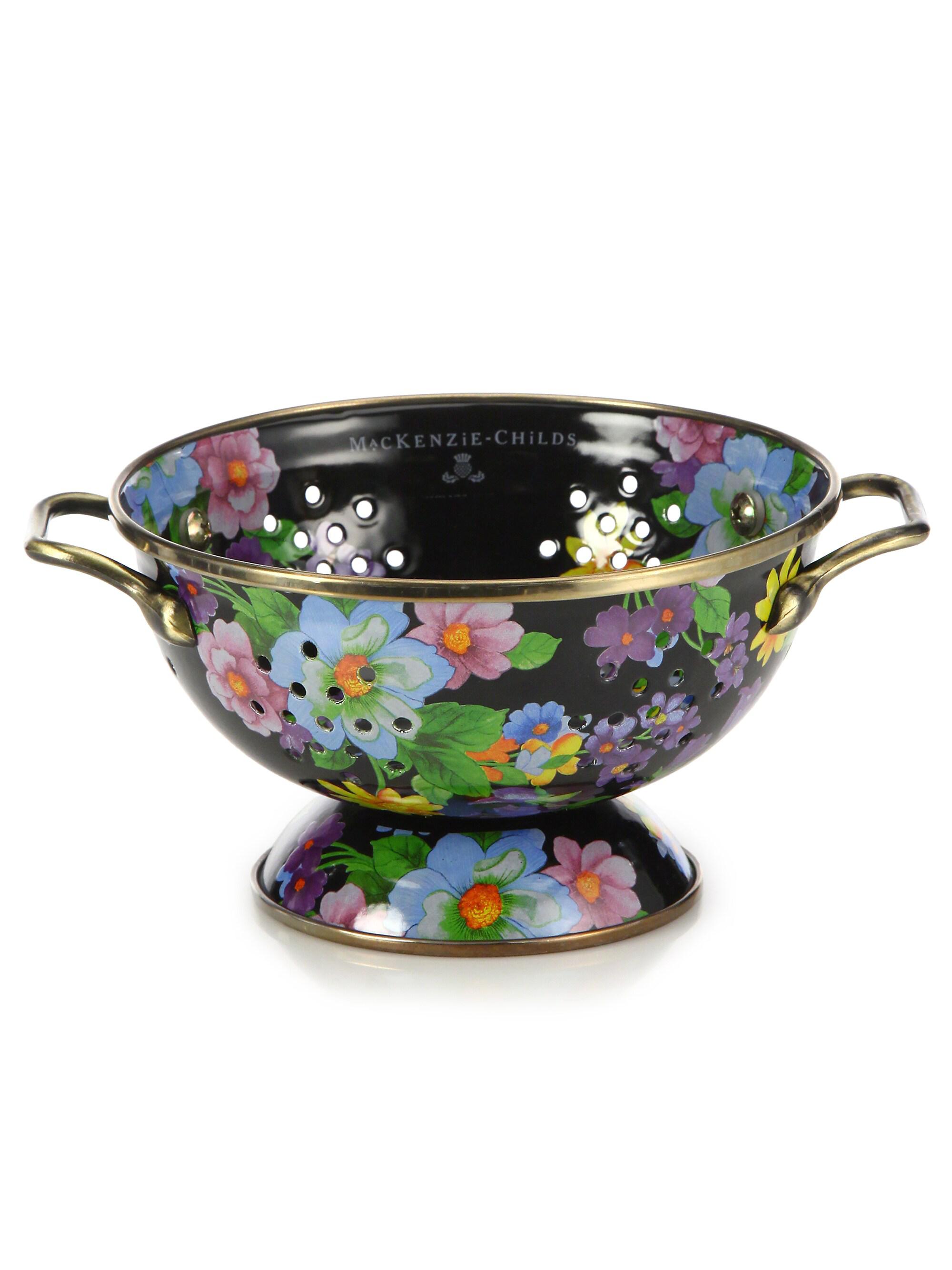 MacKenzie-Childs Flower Market Steel Colander