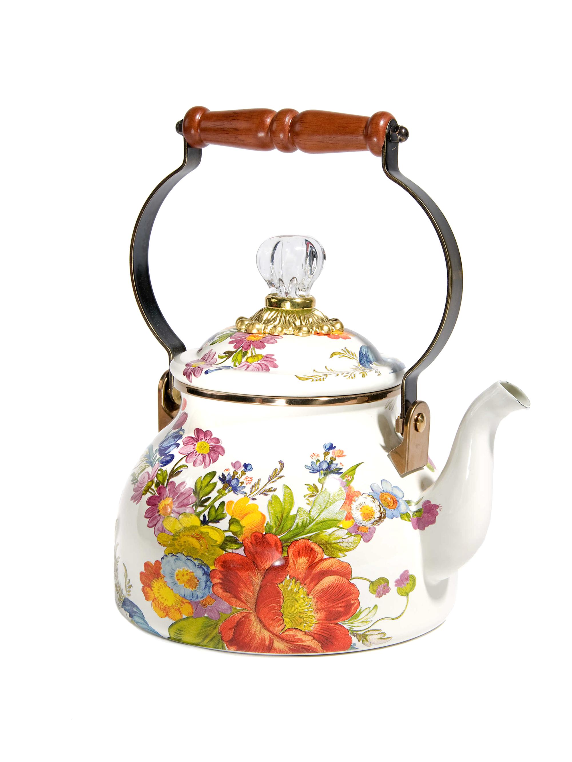 MacKenzie-Childs Flower Market Tea Kettle | Saks Fifth Avenue