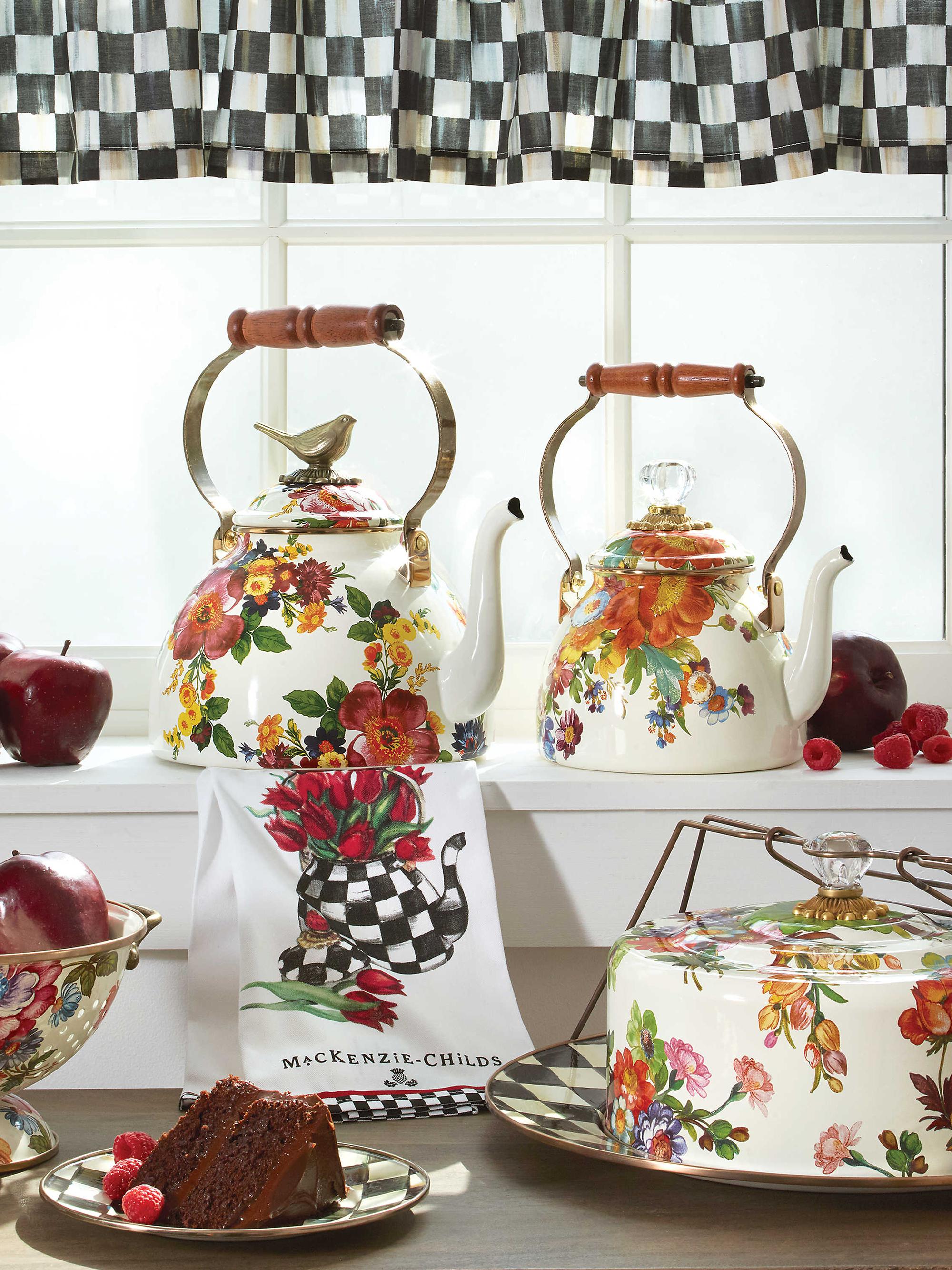 MacKenzie-Childs Flower Market Tea Kettle | Saks Fifth Avenue