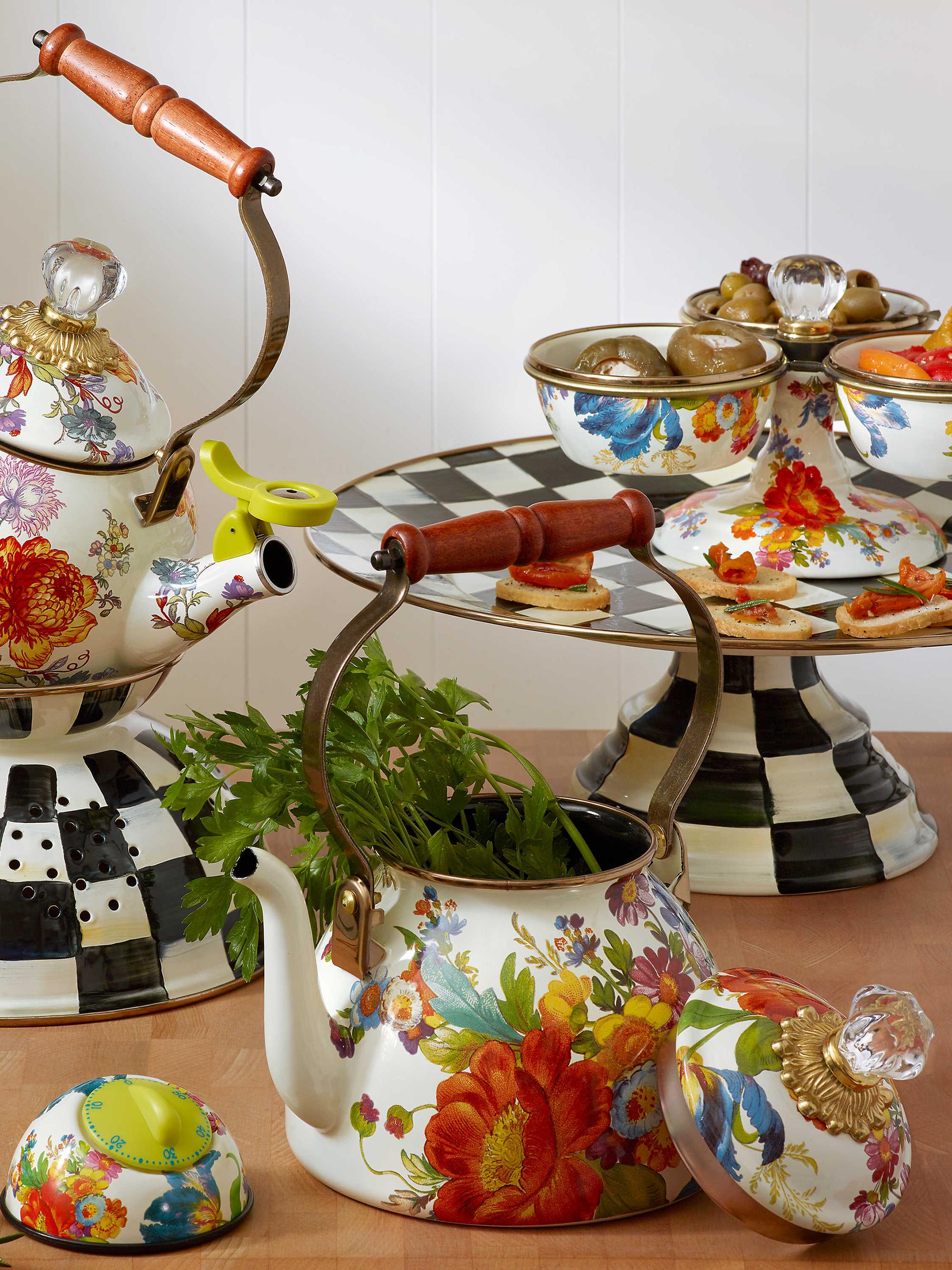 MacKenzie-Childs Flower Market Tea Kettle | Saks Fifth Avenue