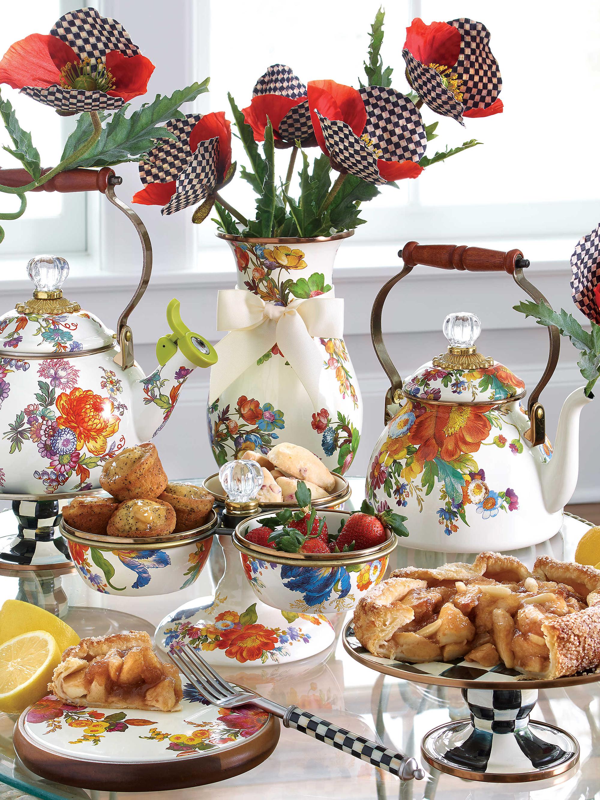 MacKenzie-Childs Flower Market Tea Kettle | Saks Fifth Avenue