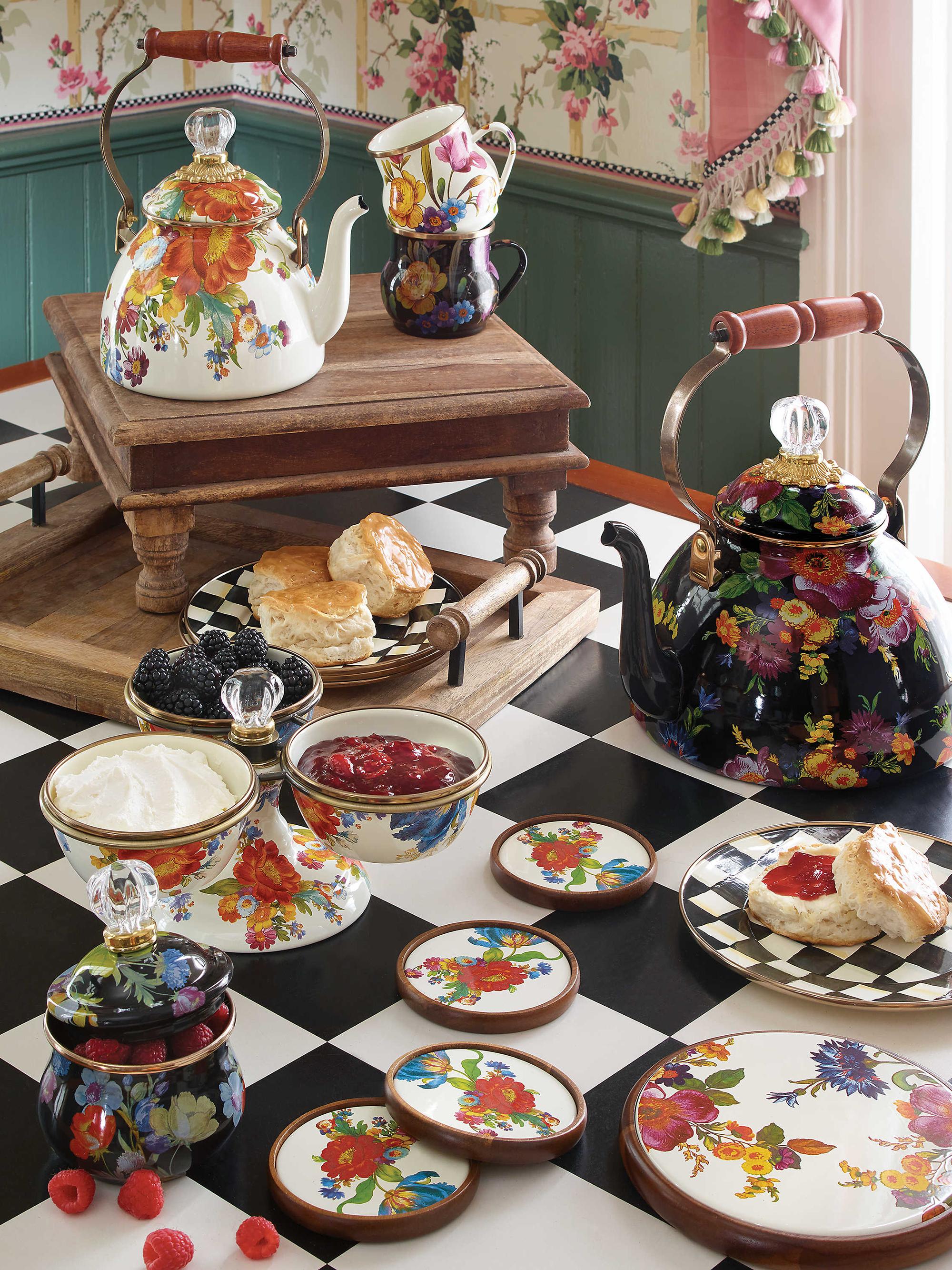 MacKenzie-Childs Flower Market Tea Kettle | Saks Fifth Avenue