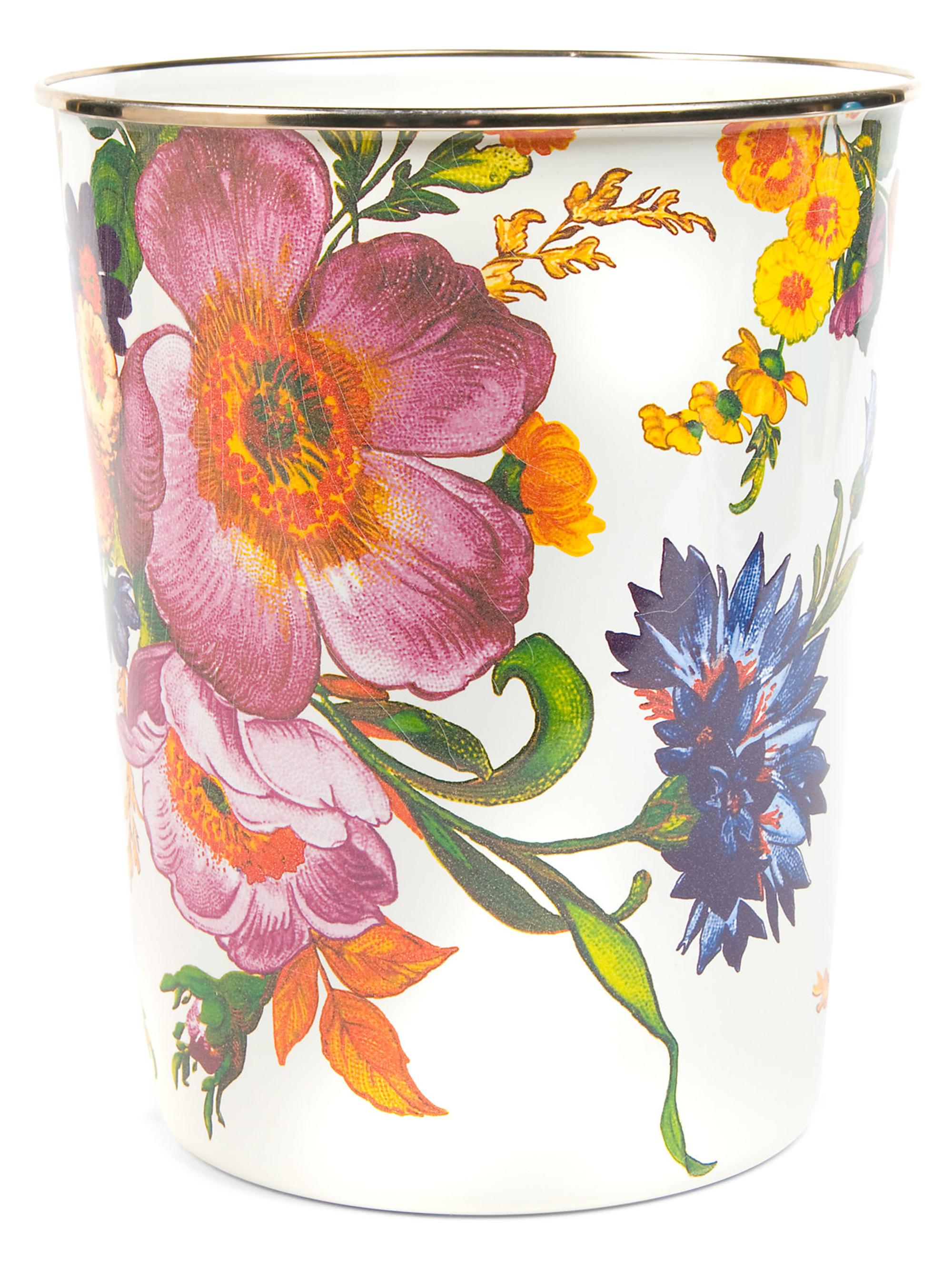 MacKenzie-Childs Flower Market Waste Bin