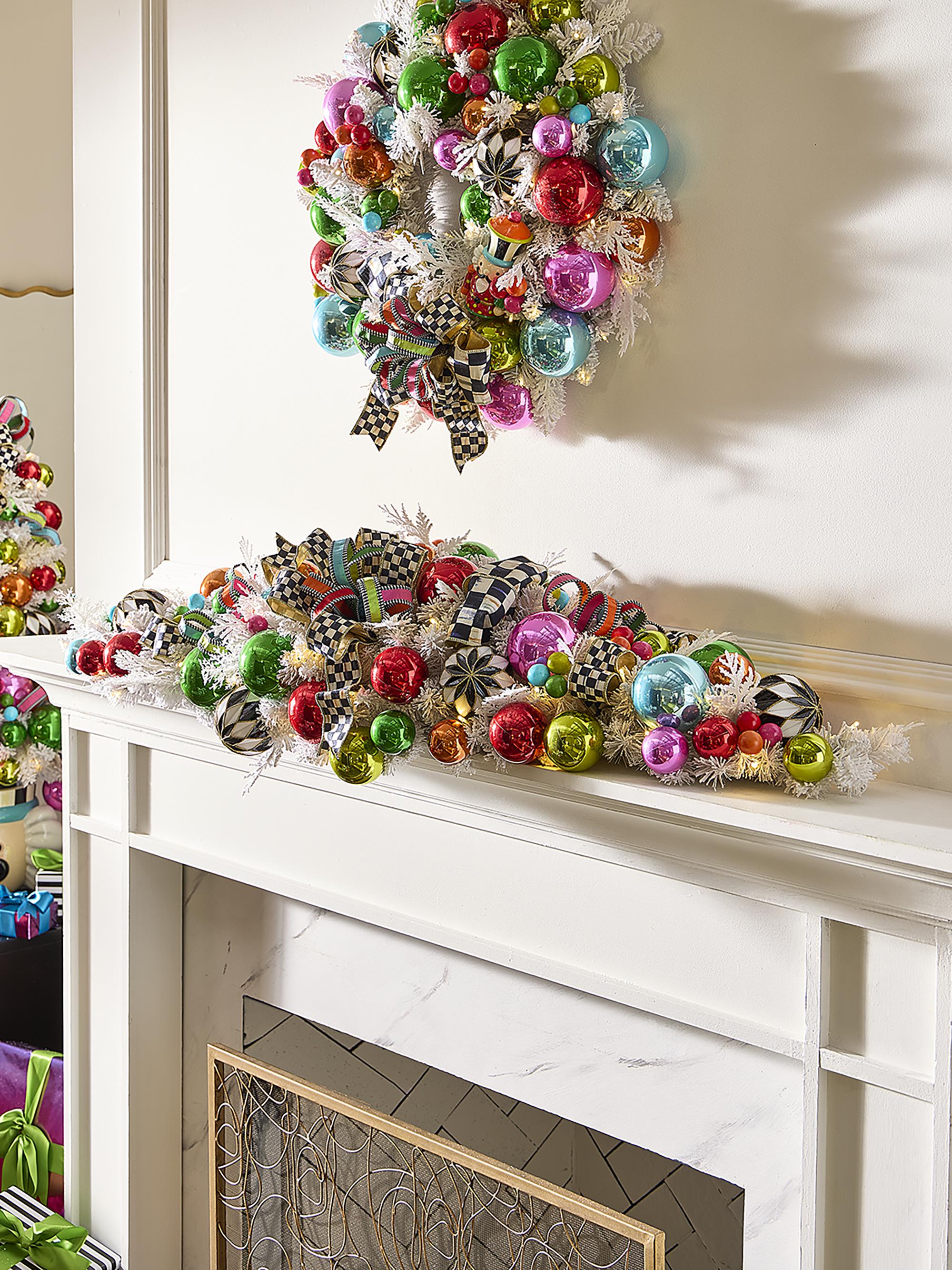 MacKenzie-Childs Confetti Christmas Mantle Garland