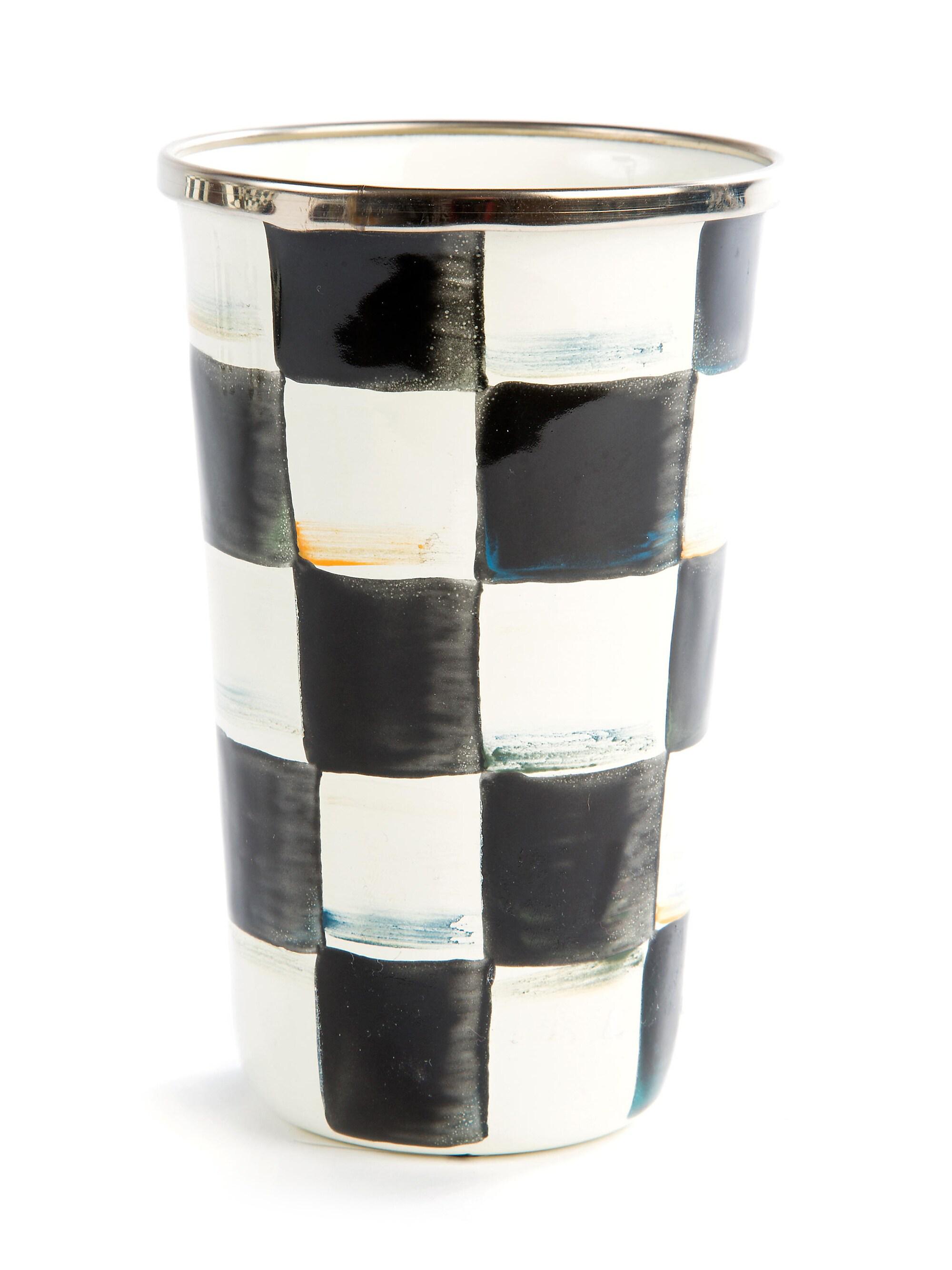 MacKenzie-Childs Courtly Check Enamel Tumbler