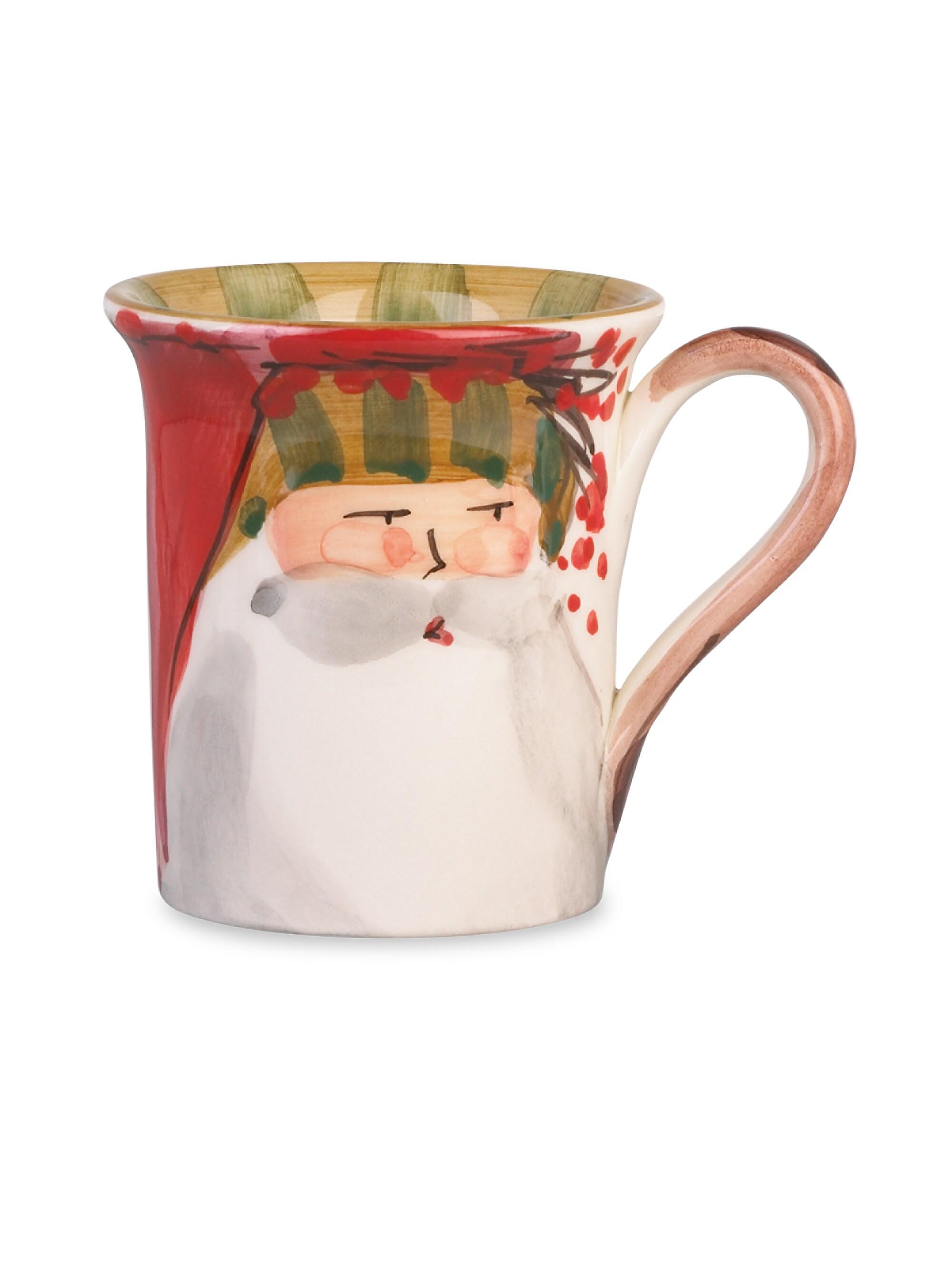 Vietri Old St. Nick Assorted Mugs/Set of 4 0