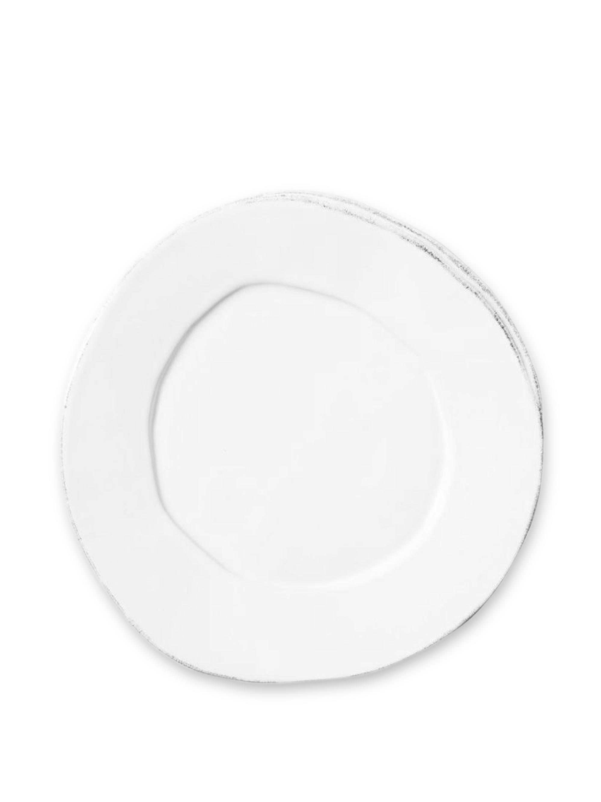 Vietri Lastra Salad Plate - White