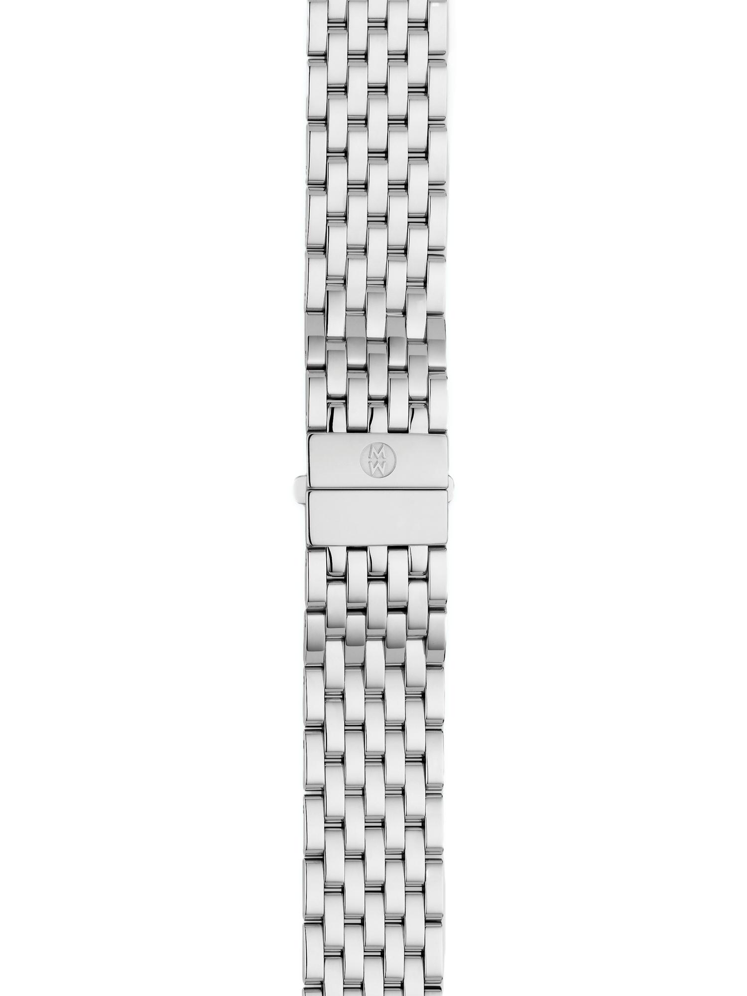 Michele Women's Deco 18 Stainless Steel Seven-Link Watch Bracelet - Silver