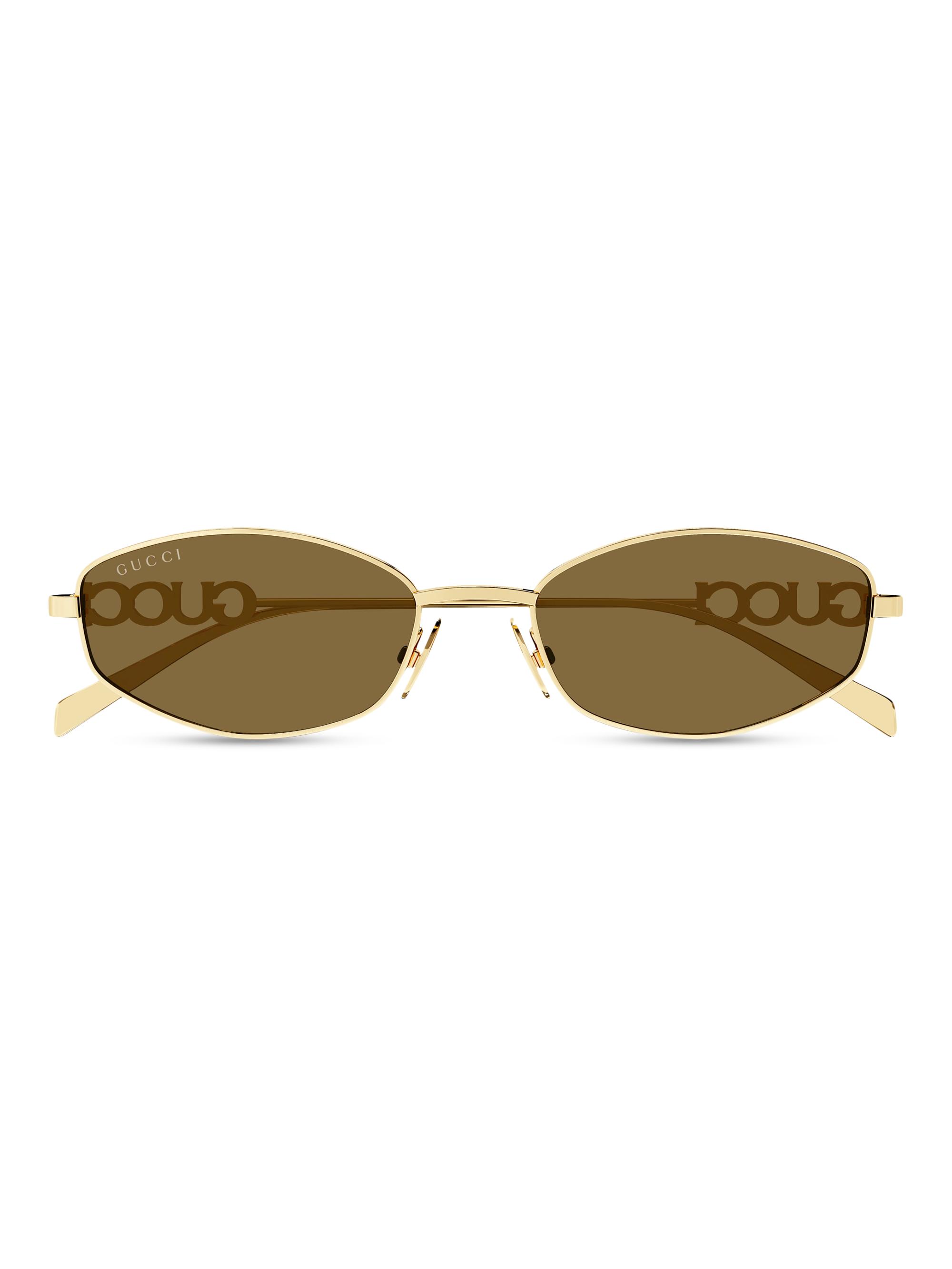 Gucci Gucci Block 55MM Logo Oval Sunglasses | Saks Fifth Avenue