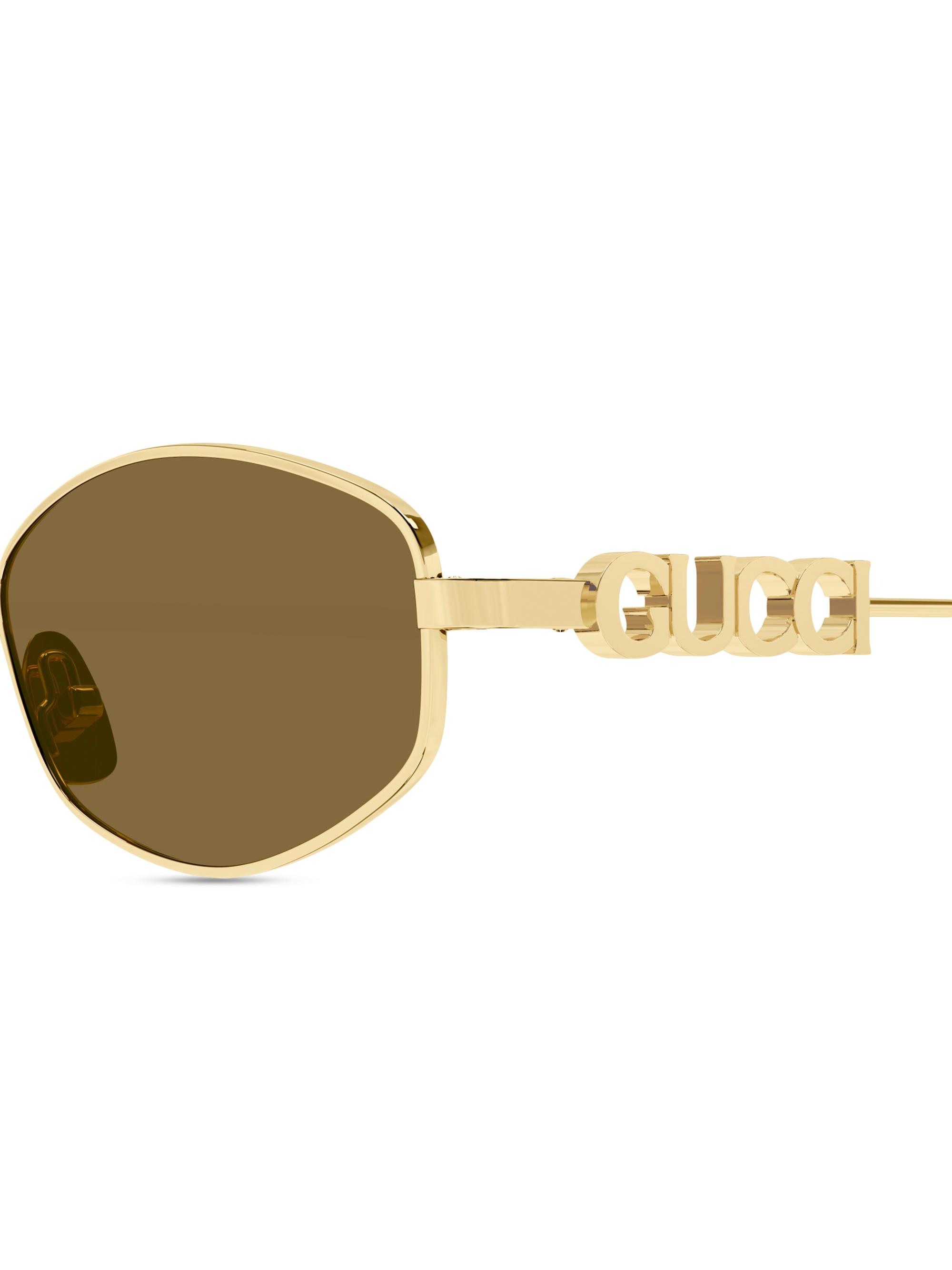 Gucci Gucci Block 55MM Logo Oval Sunglasses | Saks Fifth Avenue
