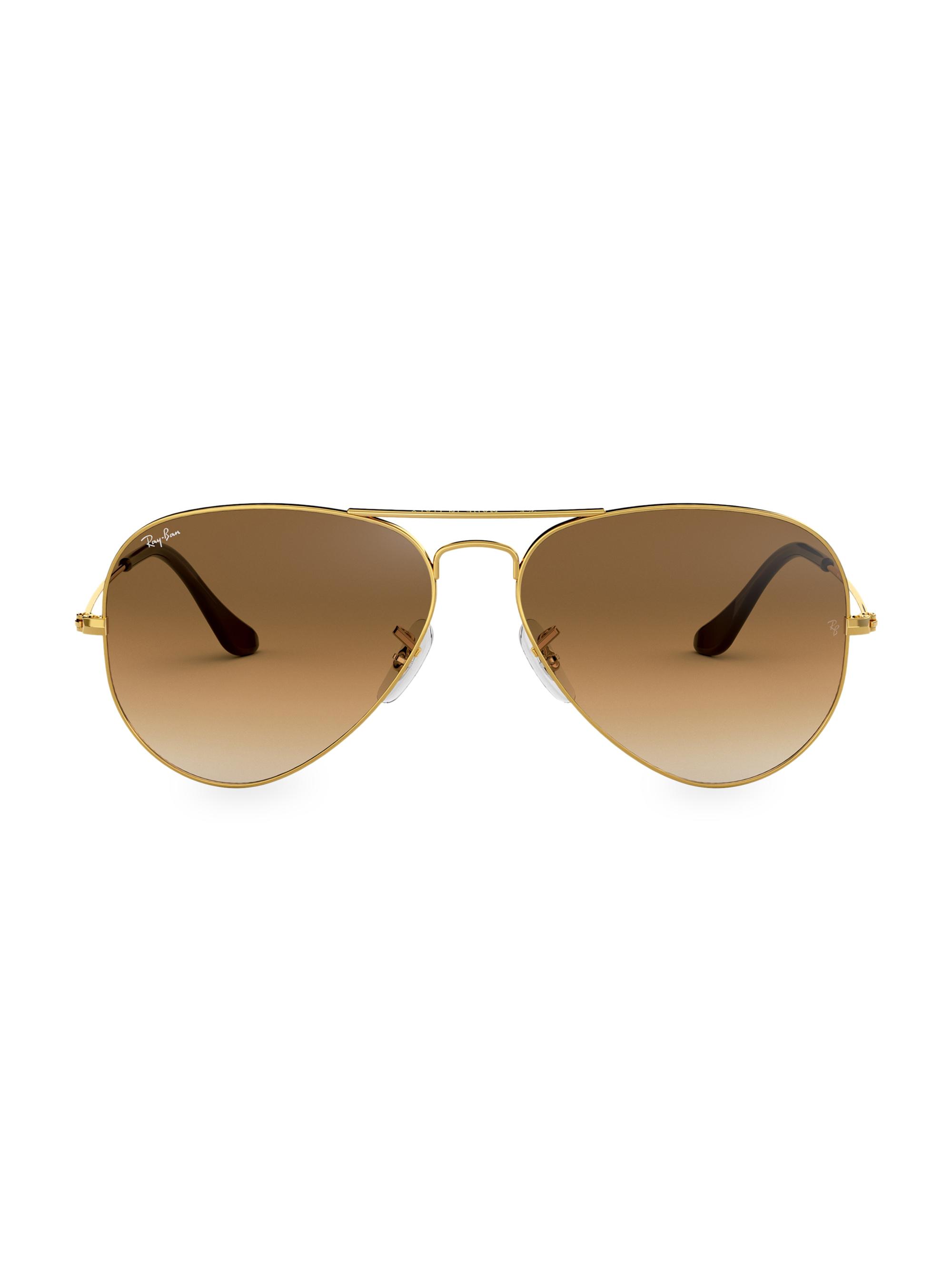AUTHENTIC Ray Ban Aviators Amazon.com: Ray-Ban RB3025 Large Aviator Sunglasses Shiny  main image 4